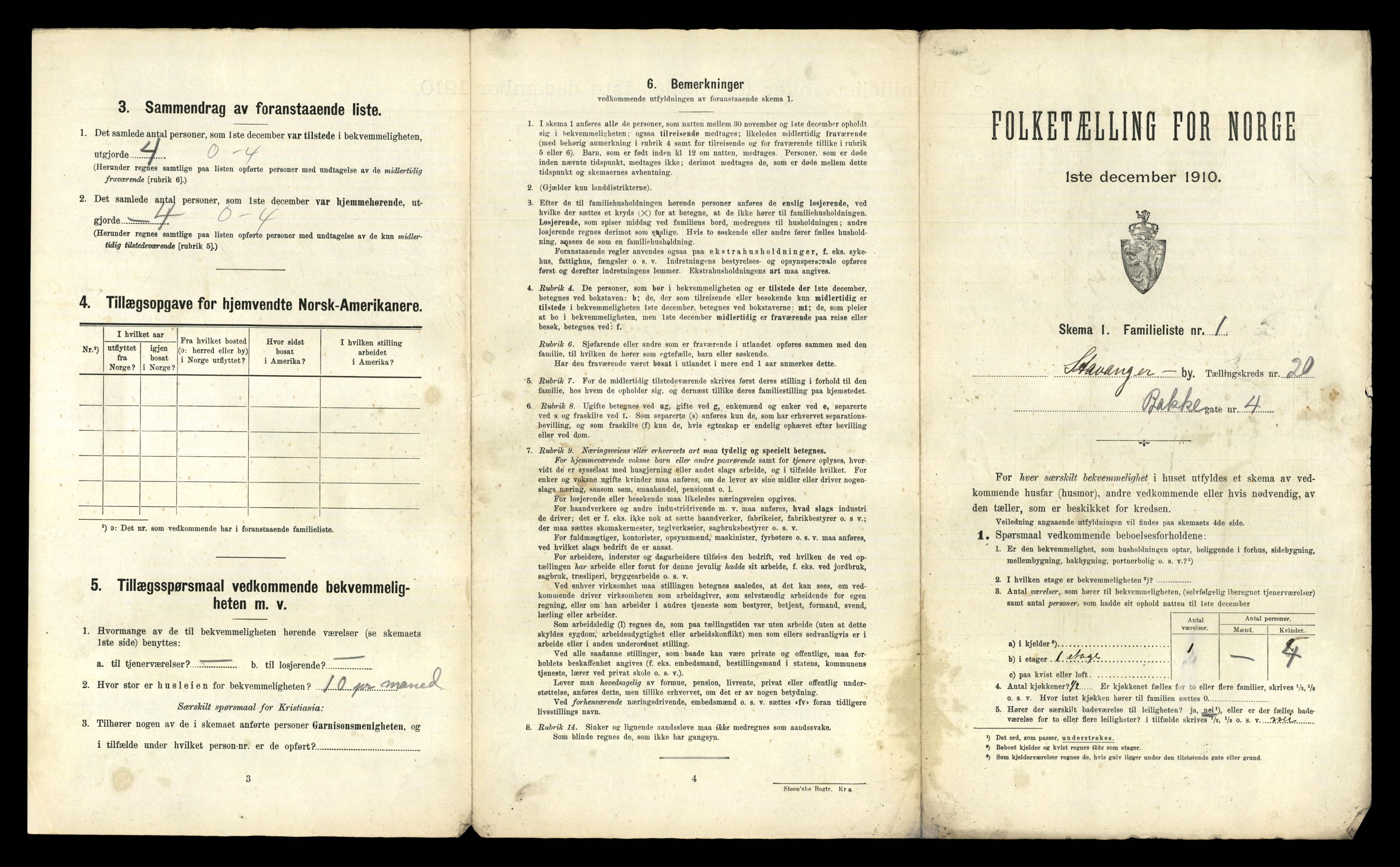 RA, 1910 census for Stavanger, 1910, p. 12322