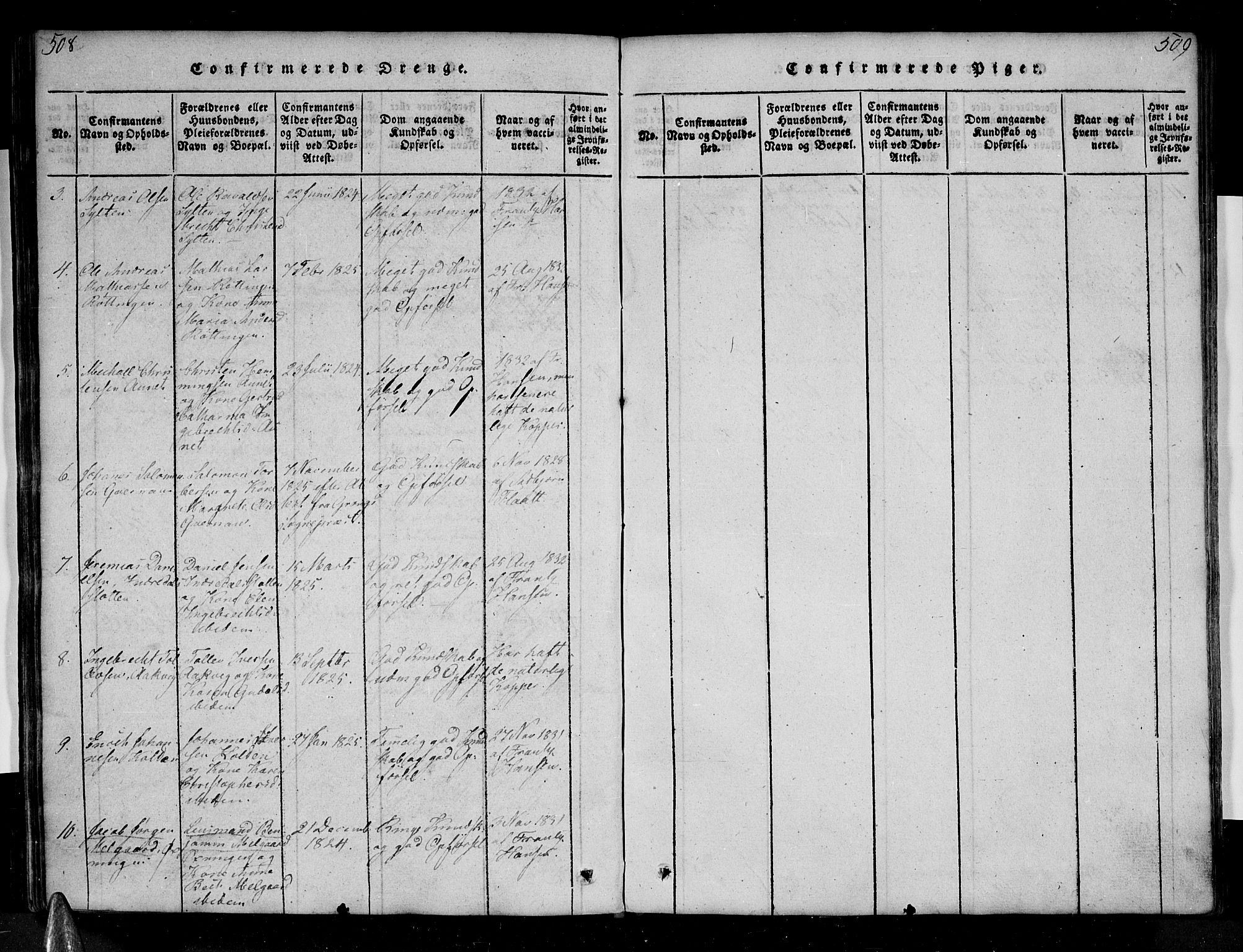 Ministerialprotokoller, klokkerbøker og fødselsregistre - Nordland, AV/SAT-A-1459/810/L0142: Parish register (official) no. 810A06 /1, 1819-1841, p. 508-509