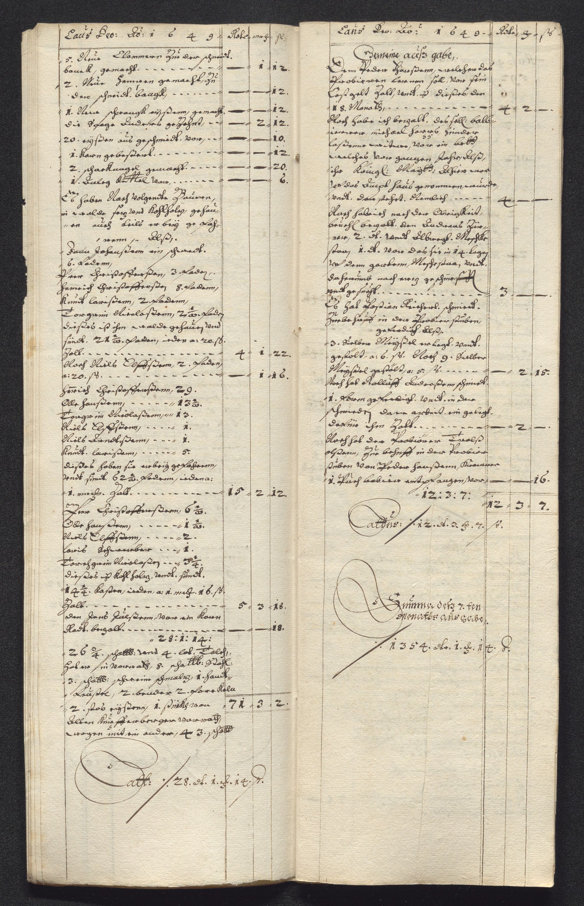 Kongsberg Sølvverk 1623-1816, AV/SAKO-EA-3135/001/D/Dc/Dcd/L0023: Utgiftsregnskap for gruver m.m., 1649, p. 374