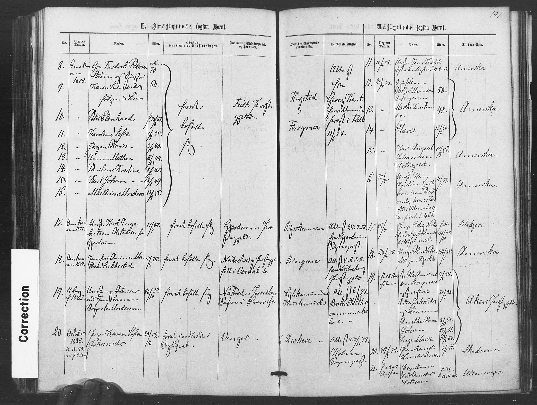 Sørum prestekontor Kirkebøker, AV/SAO-A-10303/F/Fa/L0006: Parish register (official) no. I 6, 1864-1877, p. 197