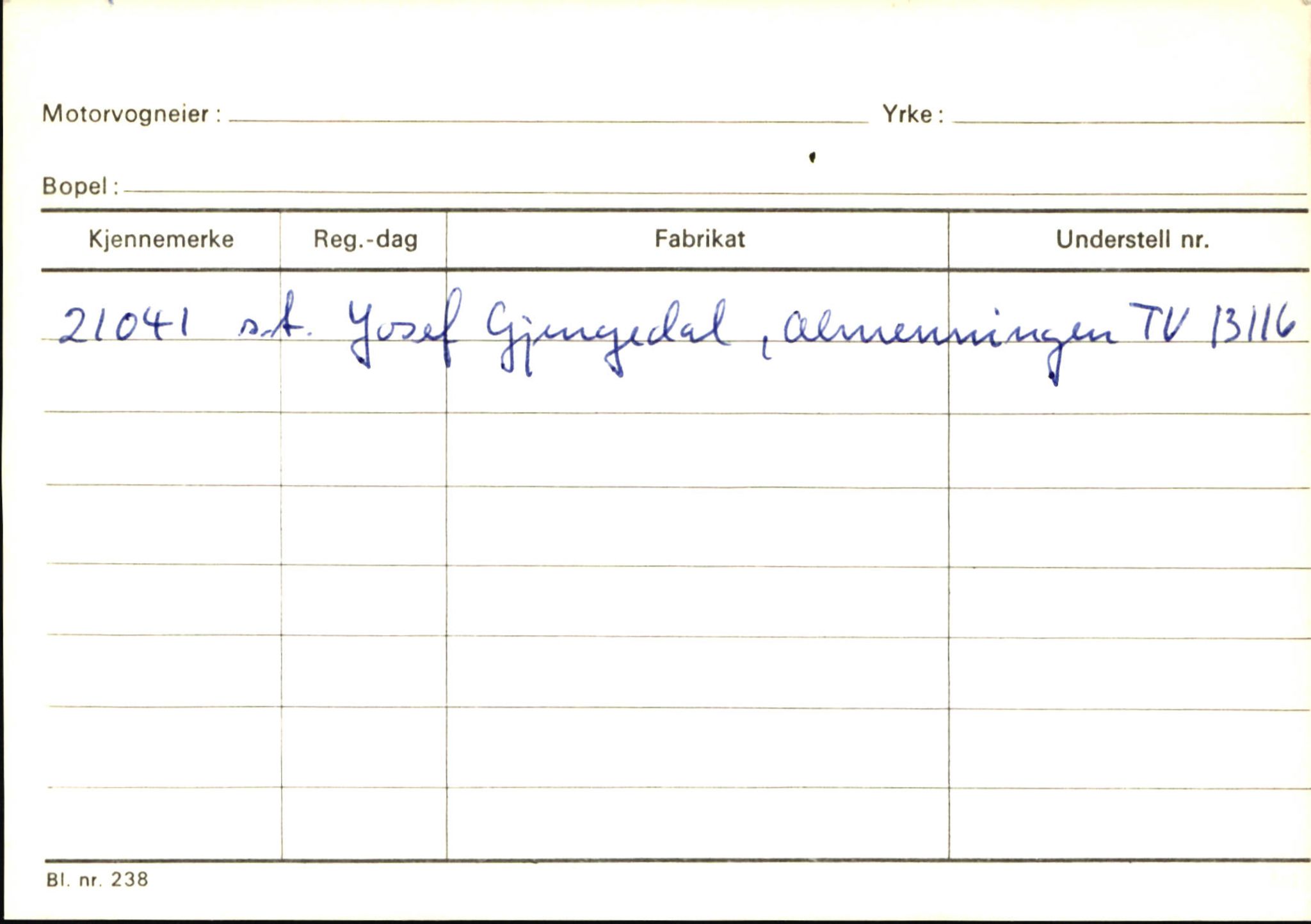 Statens vegvesen, Sogn og Fjordane vegkontor, AV/SAB-A-5301/4/F/L0145: Registerkort Vågsøy S-Å. Årdal I-P, 1945-1975, p. 855