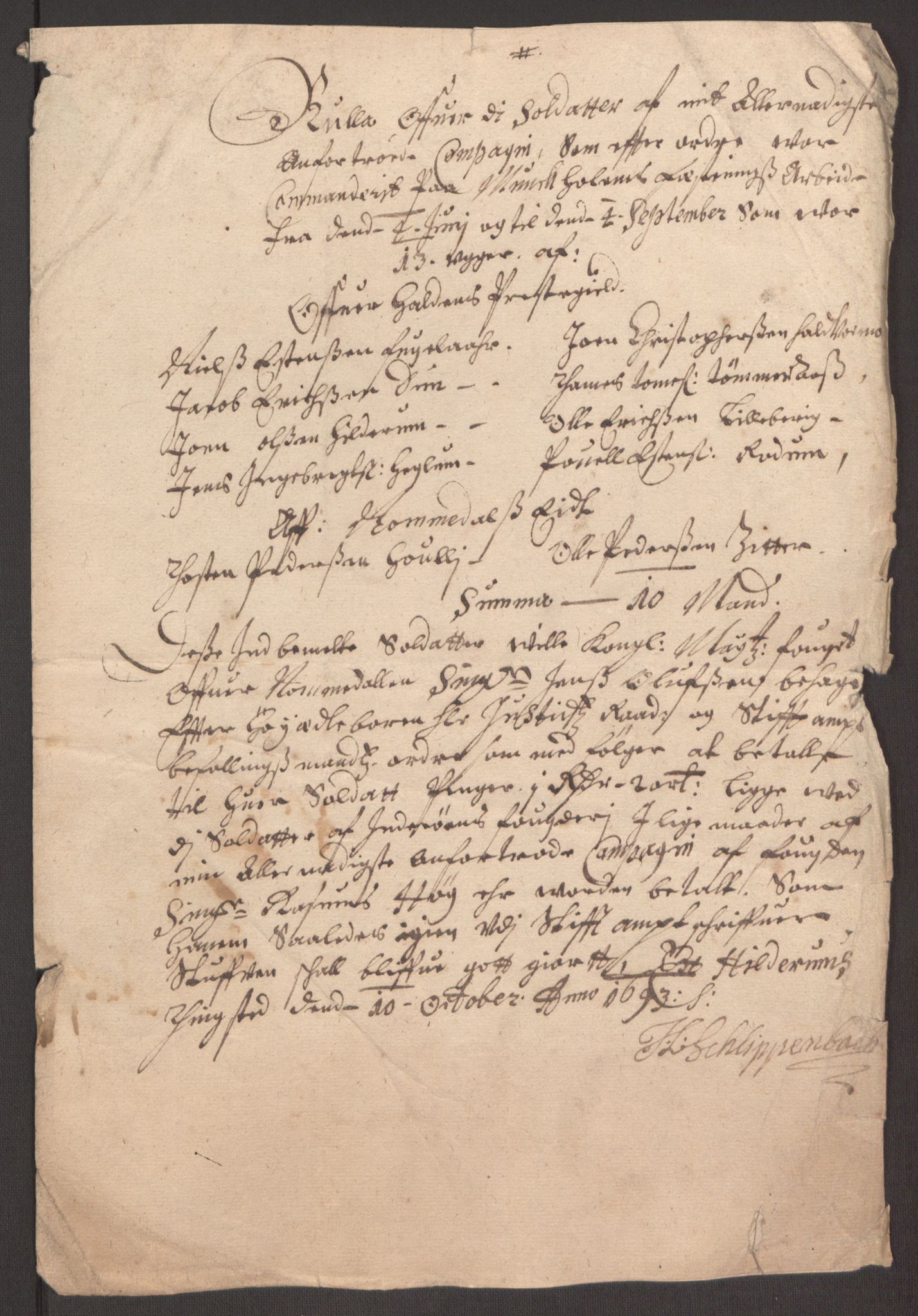 Rentekammeret inntil 1814, Reviderte regnskaper, Fogderegnskap, RA/EA-4092/R64/L4424: Fogderegnskap Namdal, 1692-1695, p. 329