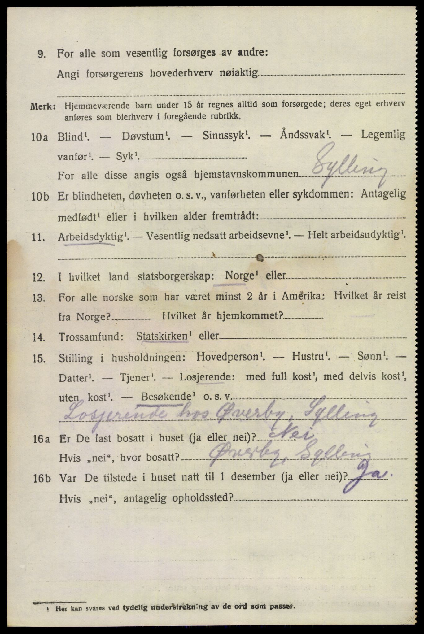 SAKO, 1920 census for Lier, 1920, p. 22593