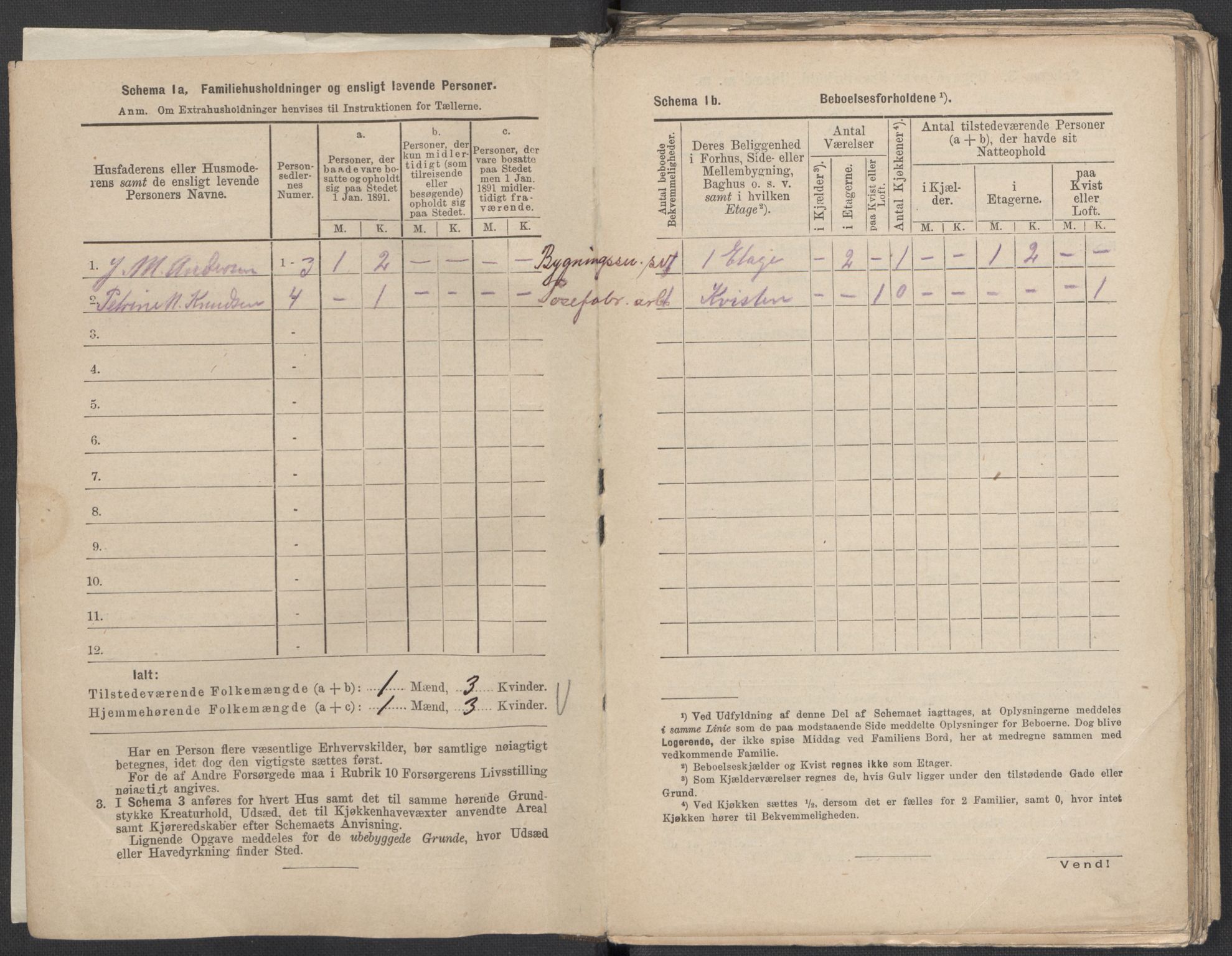 RA, 1891 Census for 1301 Bergen, 1891, p. 387