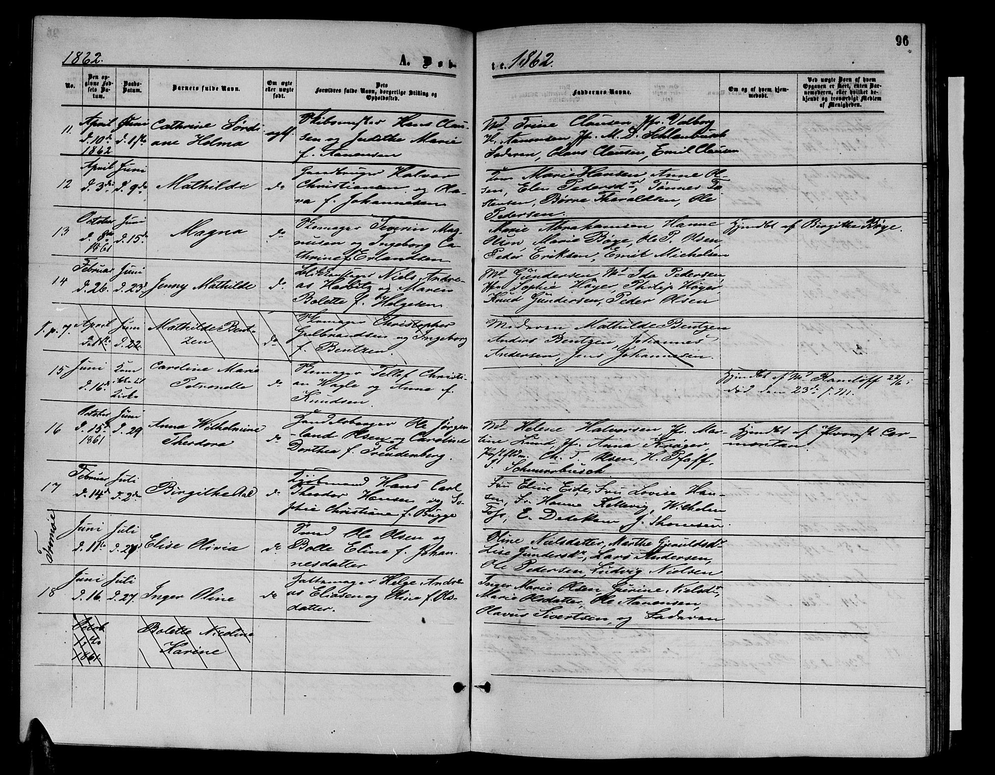Arendal sokneprestkontor, Trefoldighet, AV/SAK-1111-0040/F/Fb/L0004: Parish register (copy) no. B 4, 1861-1873, p. 96