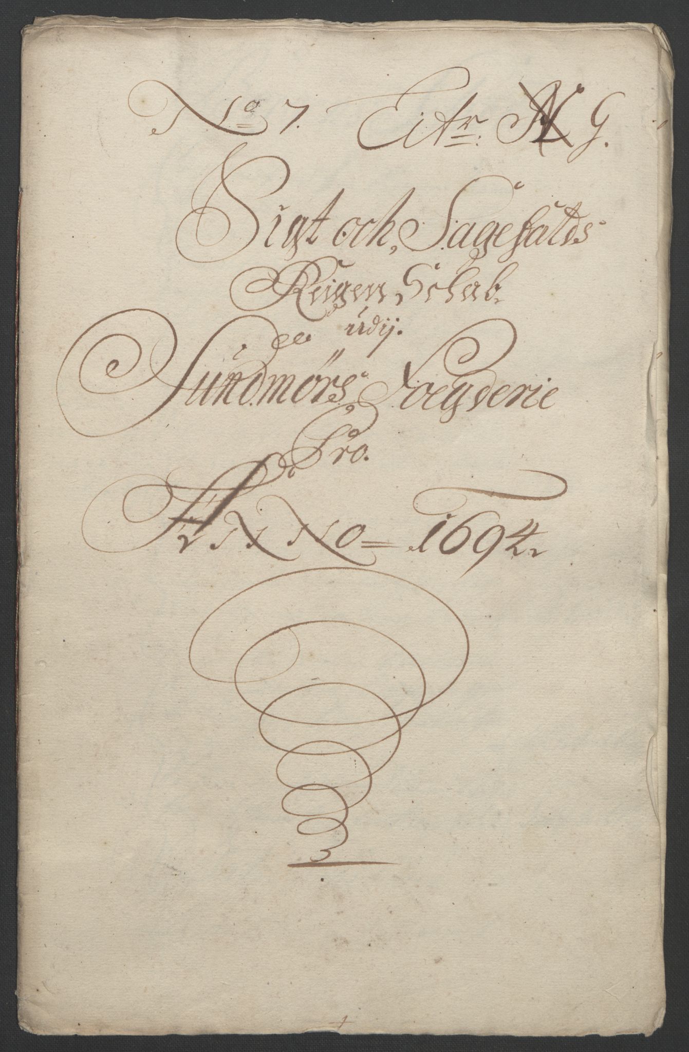 Rentekammeret inntil 1814, Reviderte regnskaper, Fogderegnskap, RA/EA-4092/R54/L3555: Fogderegnskap Sunnmøre, 1694-1695, p. 156