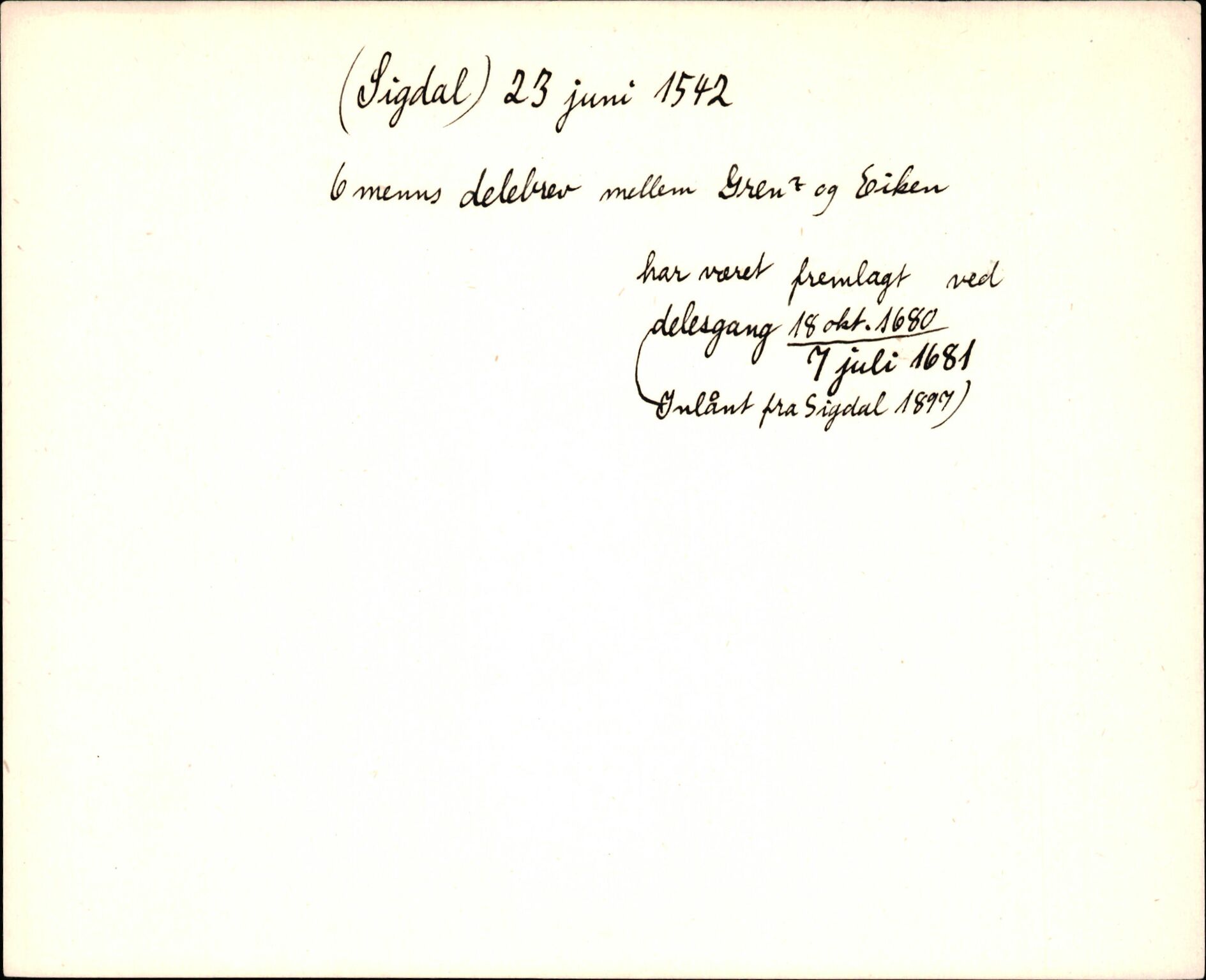 Riksarkivets diplomsamling, AV/RA-EA-5965/F35/F35d/L0001: Innlånte diplomer, seddelregister, 1316-1591, p. 287