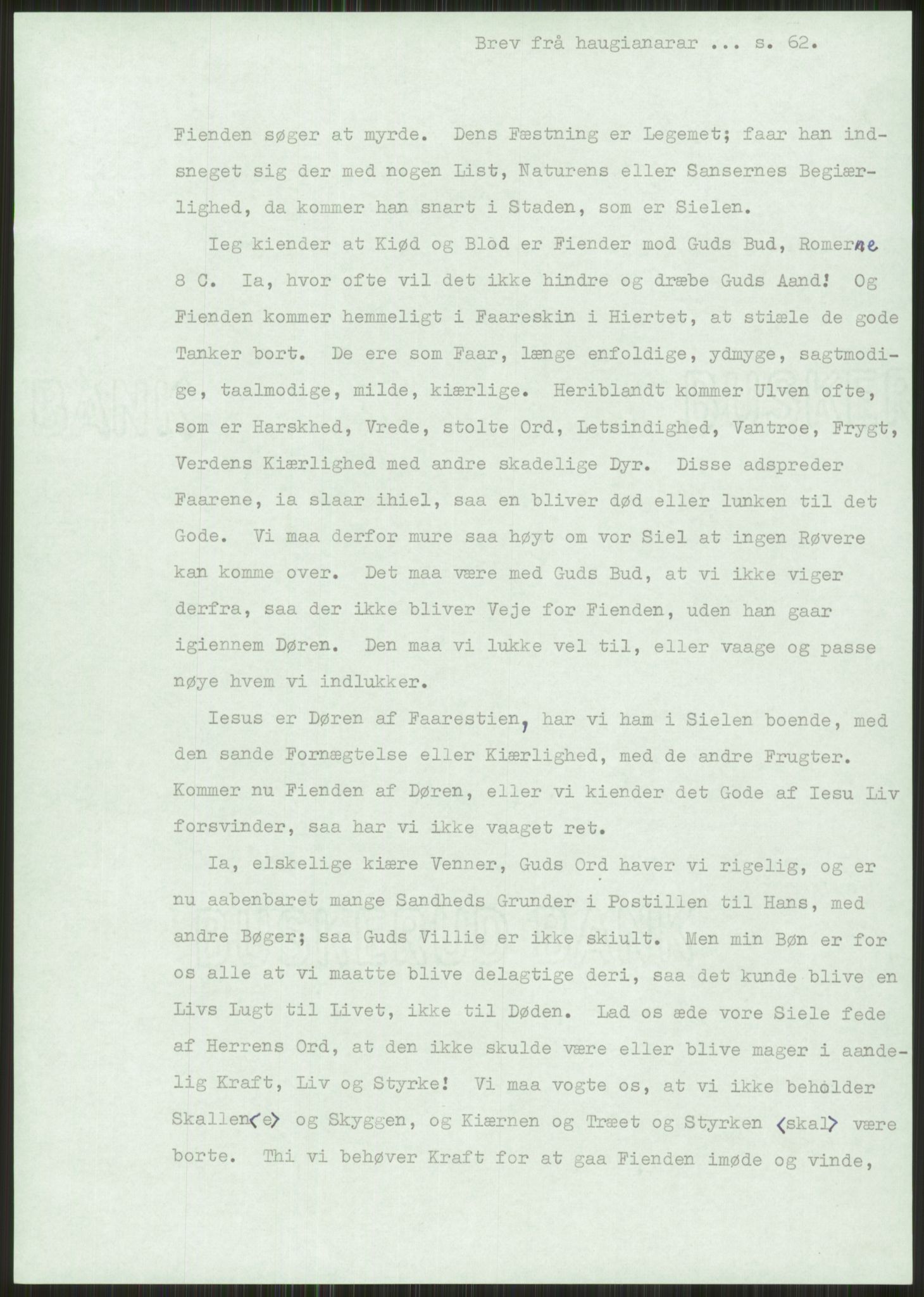 Samlinger til kildeutgivelse, Haugianerbrev, AV/RA-EA-6834/F/L0001: Haugianerbrev I: 1760-1804, 1760-1804, p. 62