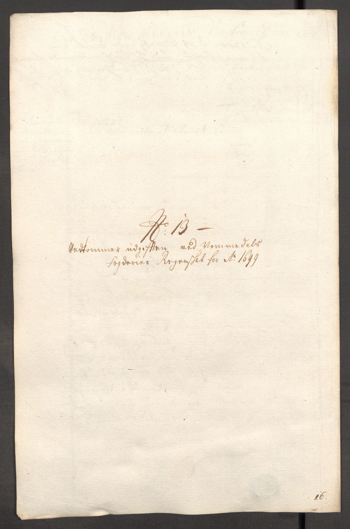 Rentekammeret inntil 1814, Reviderte regnskaper, Fogderegnskap, RA/EA-4092/R64/L4426: Fogderegnskap Namdal, 1699-1700, p. 187