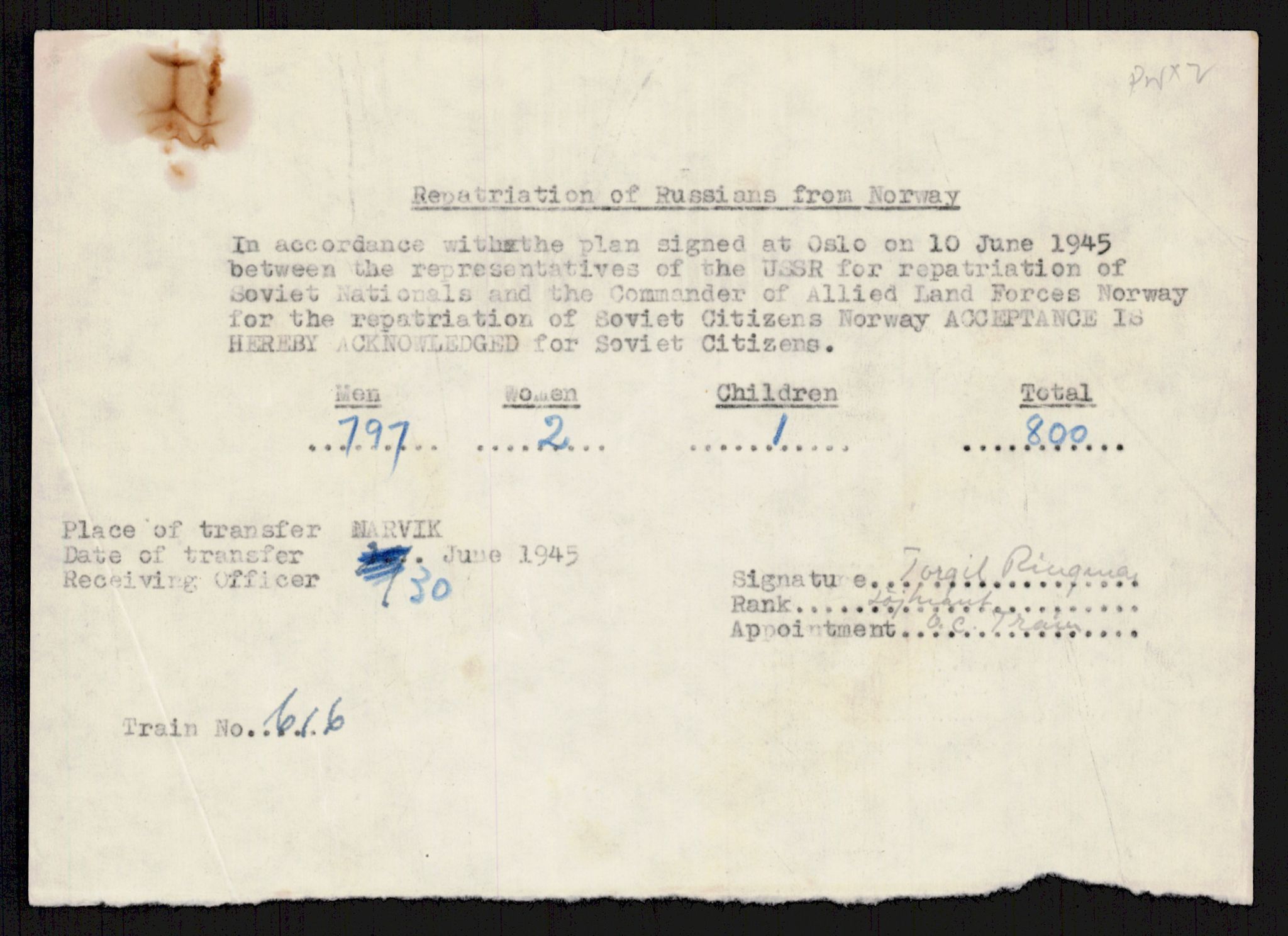 Flyktnings- og fangedirektoratet, Repatrieringskontoret, AV/RA-S-1681/D/Db/L0016: Displaced Persons (DPs) og sivile tyskere, 1945-1948, p. 55