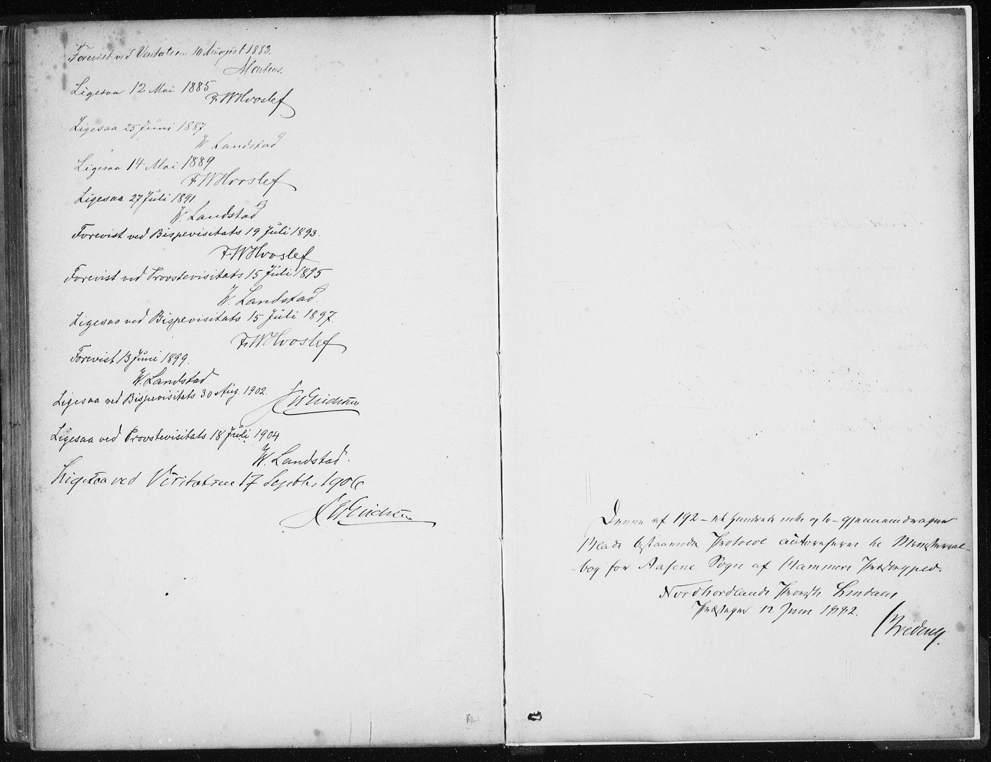 Hamre sokneprestembete, SAB/A-75501/H/Ha/Haa/Haad/L0001: Parish register (official) no. D  1, 1882-1906