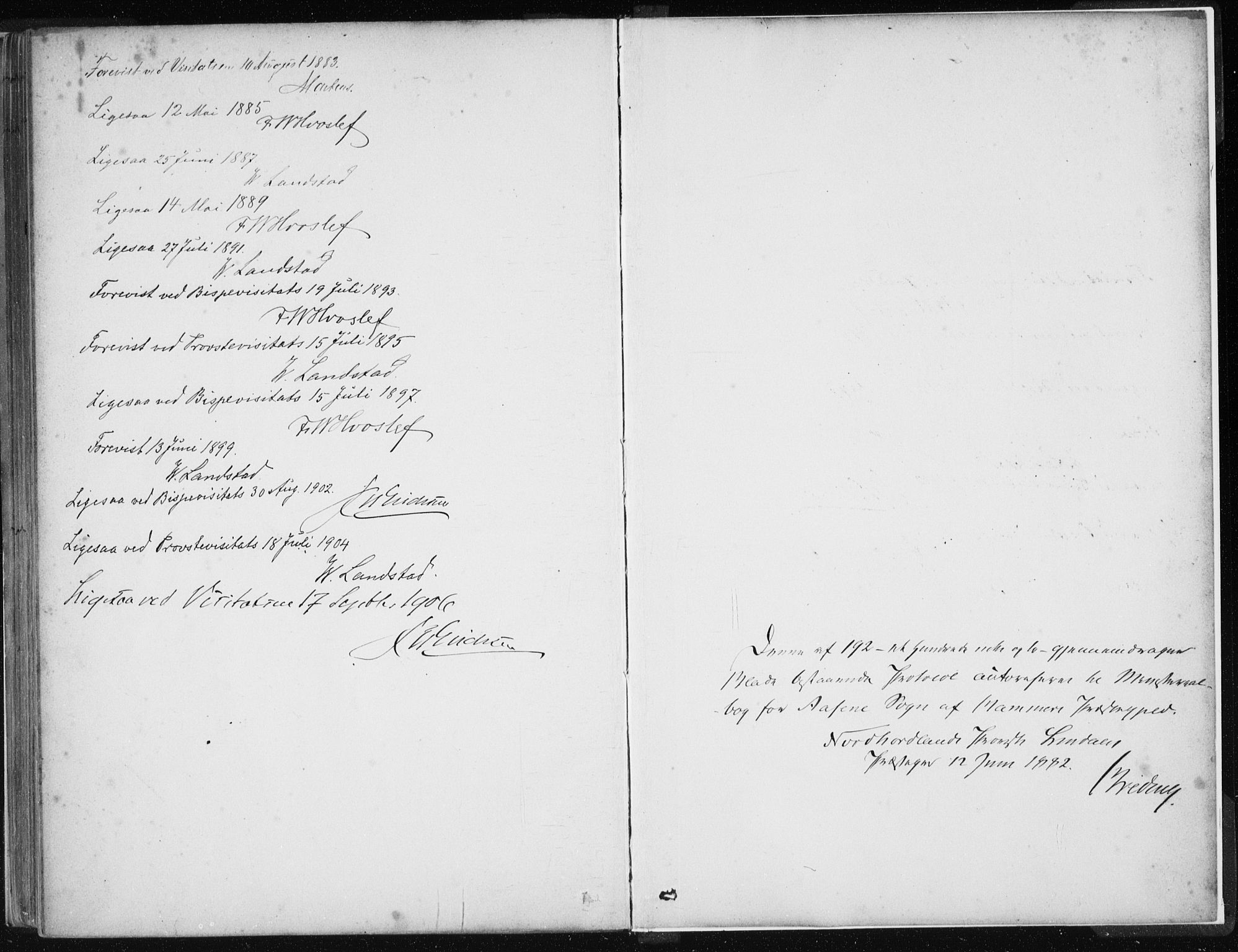 Hamre sokneprestembete, AV/SAB-A-75501/H/Ha/Haa/Haad/L0001: Parish register (official) no. D  1, 1882-1906