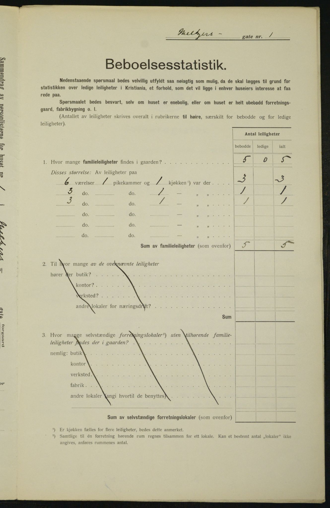 OBA, Municipal Census 1912 for Kristiania, 1912, p. 65652