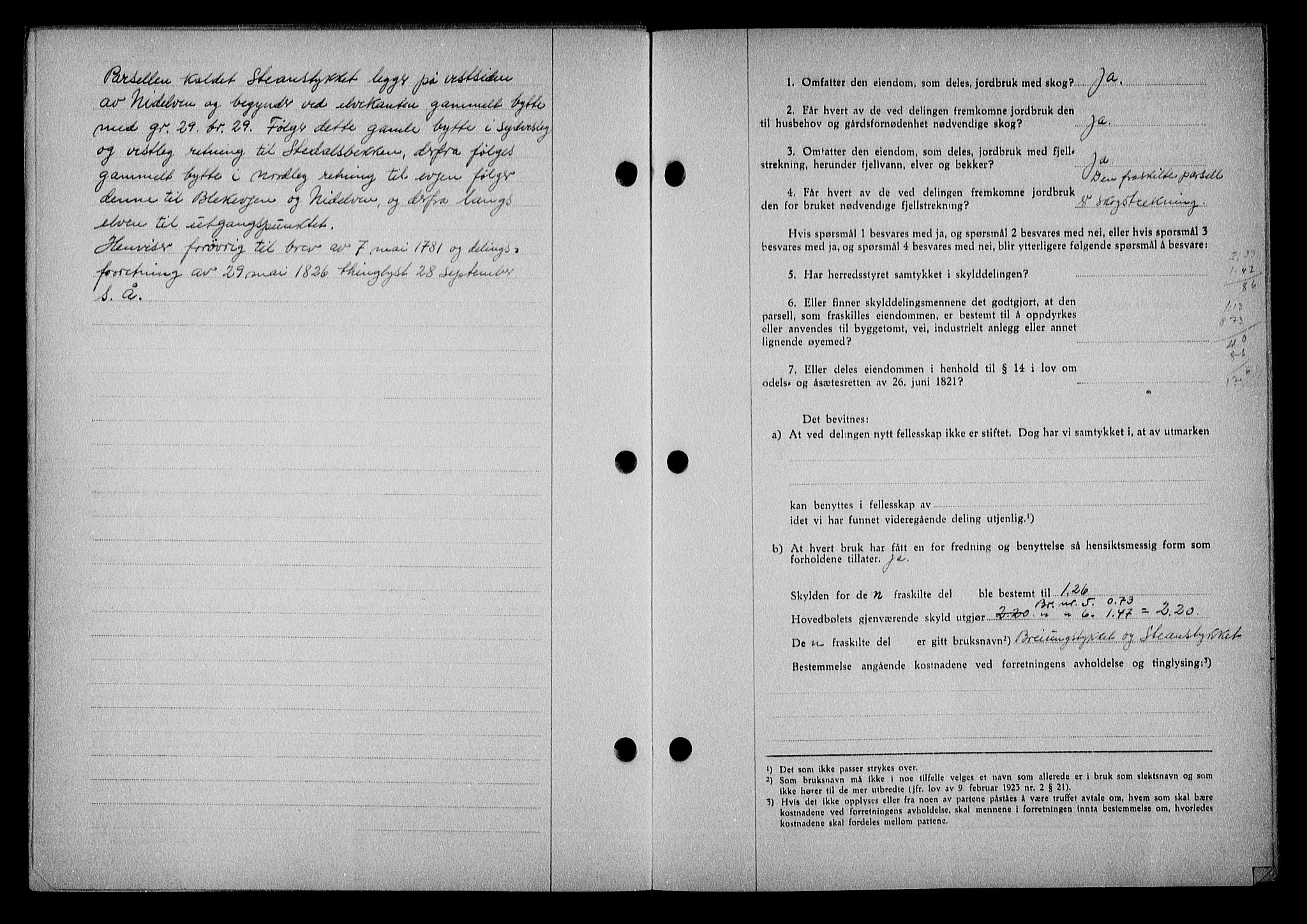 Nedenes sorenskriveri, AV/SAK-1221-0006/G/Gb/Gba/L0049: Mortgage book no. A-III, 1941-1942, Diary no: : 274/1942