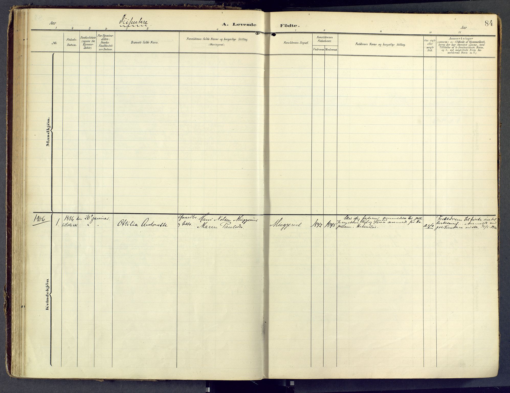 Sandsvær kirkebøker, AV/SAKO-A-244/F/Fd/L0002: Parish register (official) no. IV 2, 1906-1943, p. 84