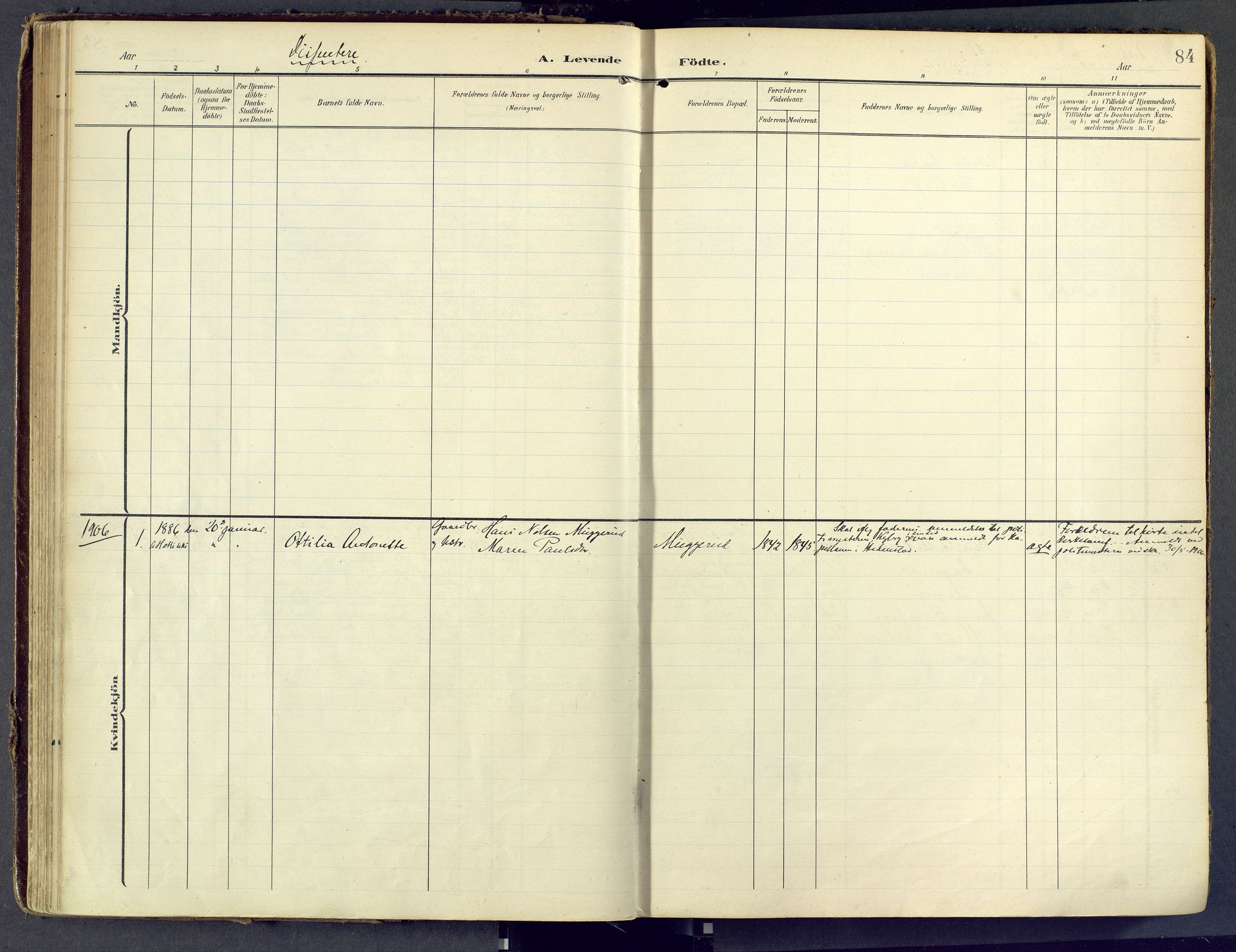 Sandsvær kirkebøker, SAKO/A-244/F/Fd/L0002: Parish register (official) no. IV 2, 1906-1943, p. 84