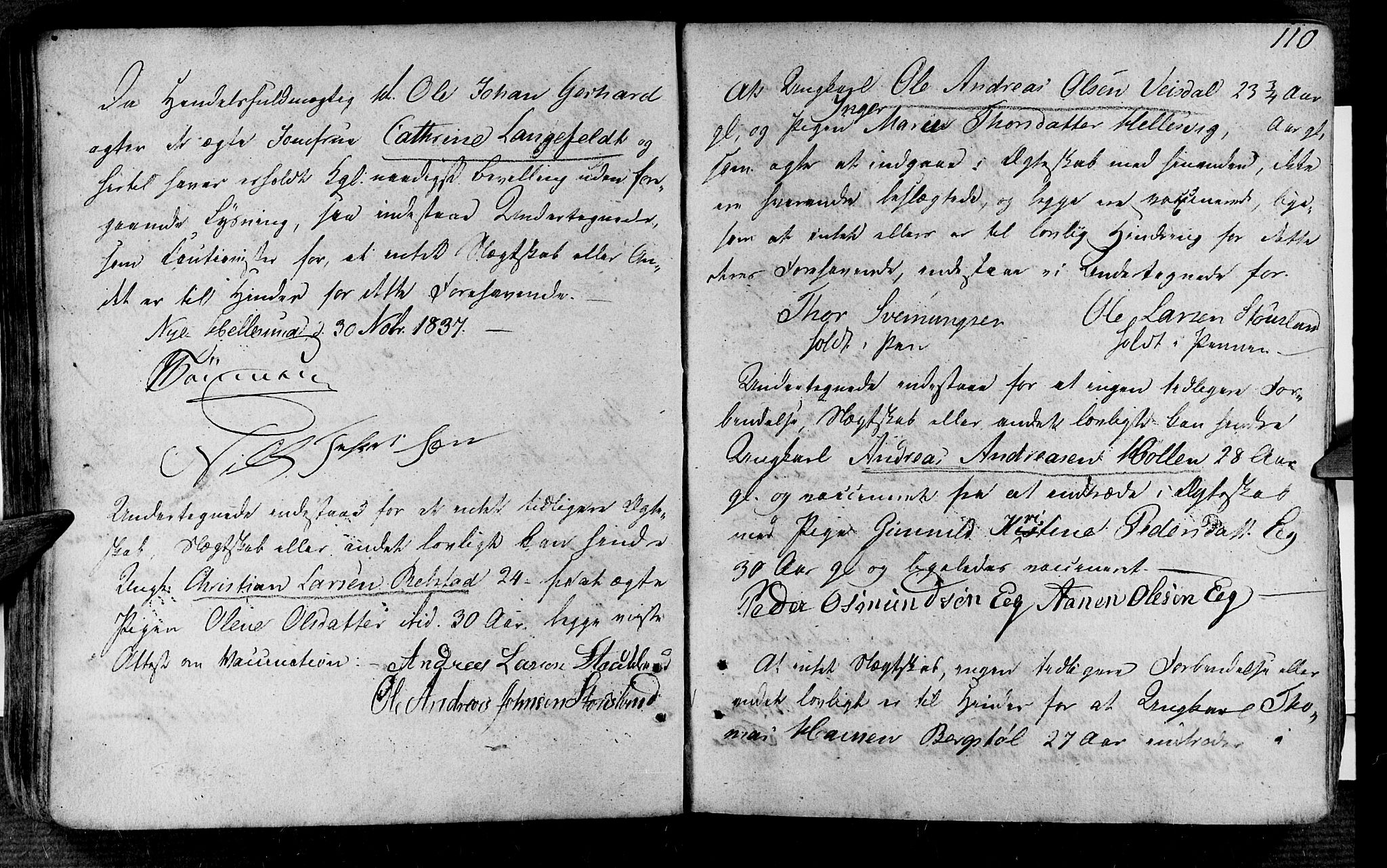 Søgne sokneprestkontor, SAK/1111-0037/F/Fa/Fab/L0007: Parish register (official) no. A 7, 1791-1851, p. 110