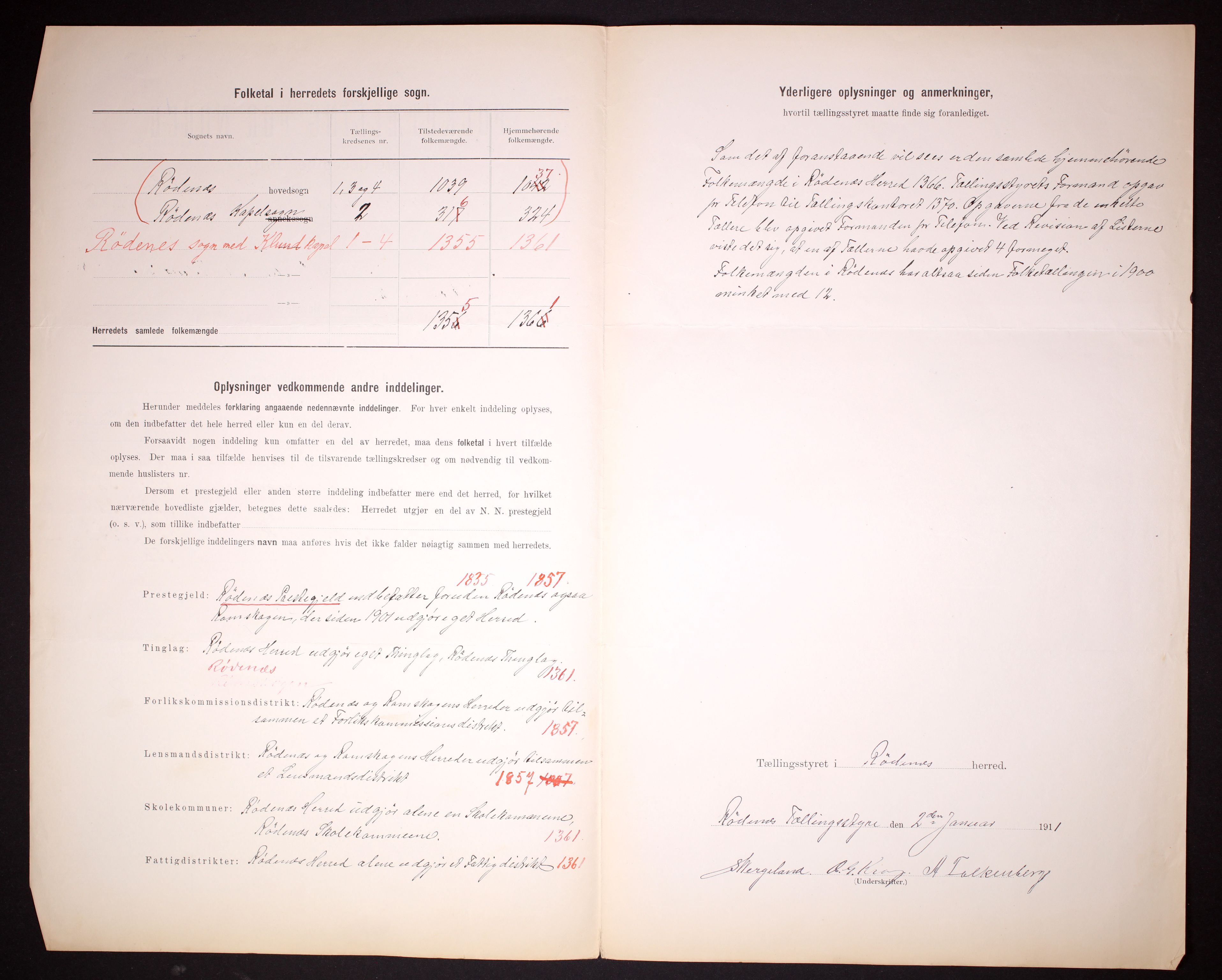 RA, 1910 census for Rødenes, 1910, p. 3