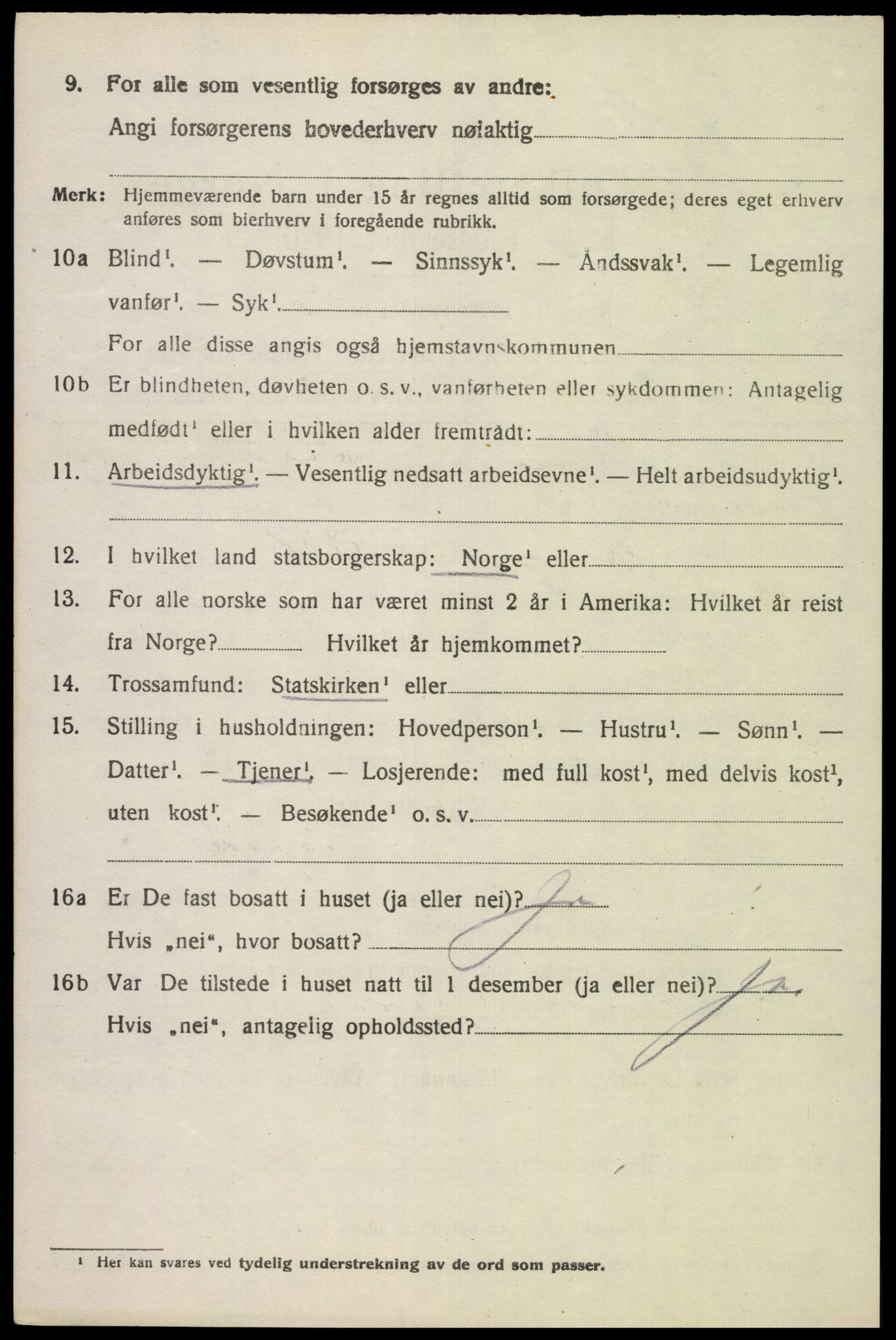SAK, 1920 census for Herad, 1920, p. 1675