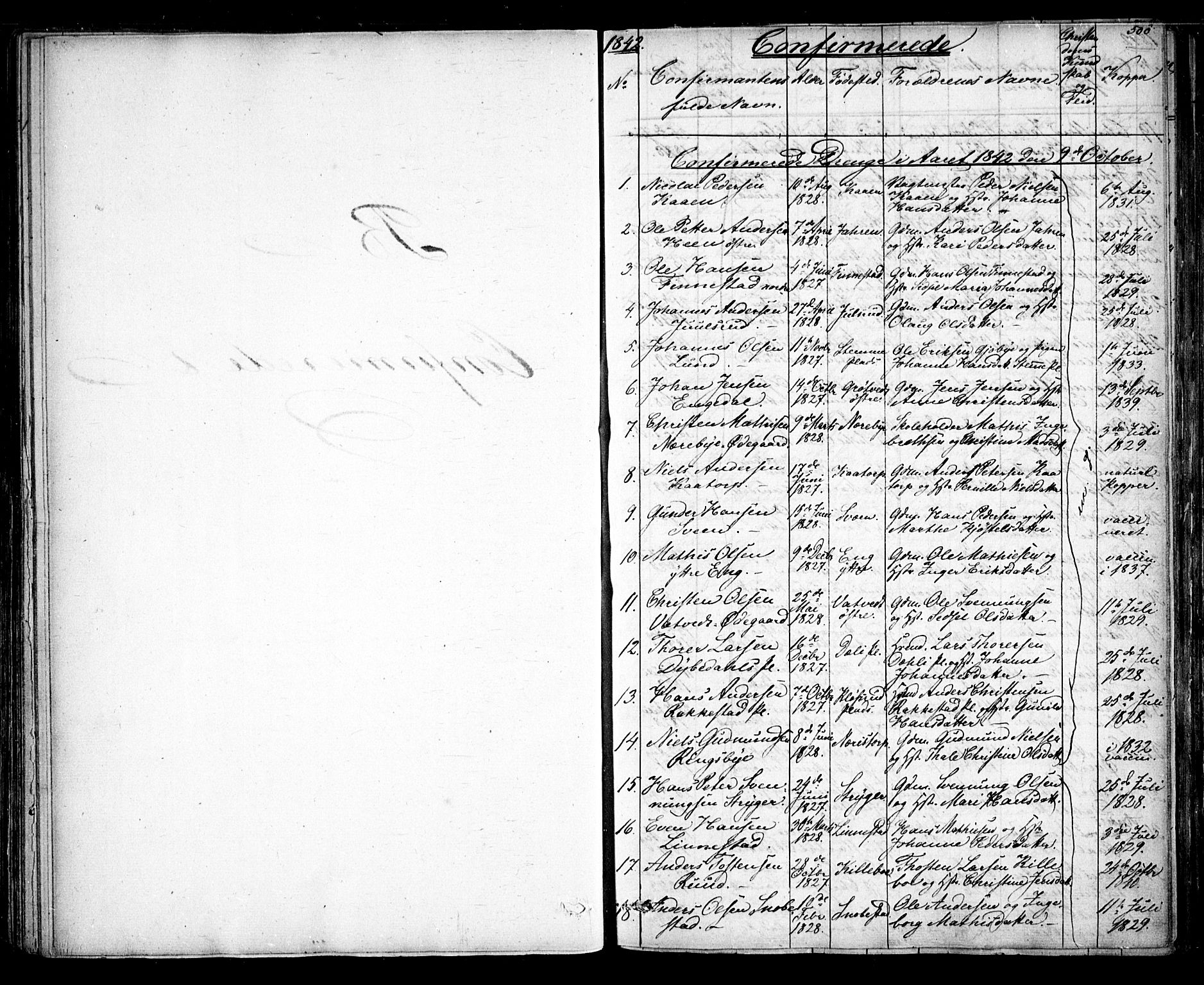 Rakkestad prestekontor Kirkebøker, AV/SAO-A-2008/F/Fa/L0008: Parish register (official) no. I 8, 1842-1849, p. 499-500