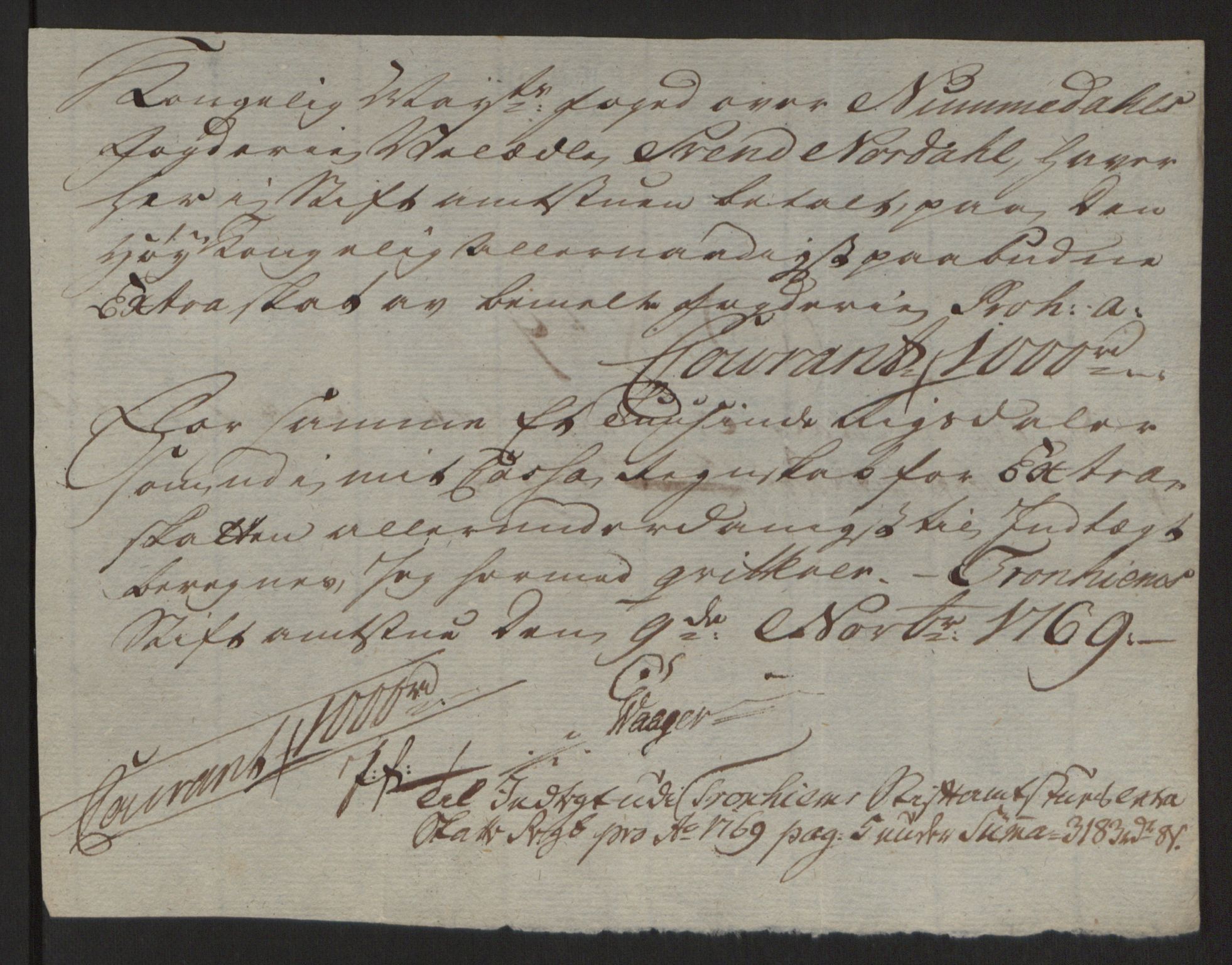 Rentekammeret inntil 1814, Reviderte regnskaper, Fogderegnskap, AV/RA-EA-4092/R64/L4502: Ekstraskatten Namdal, 1762-1772, p. 335