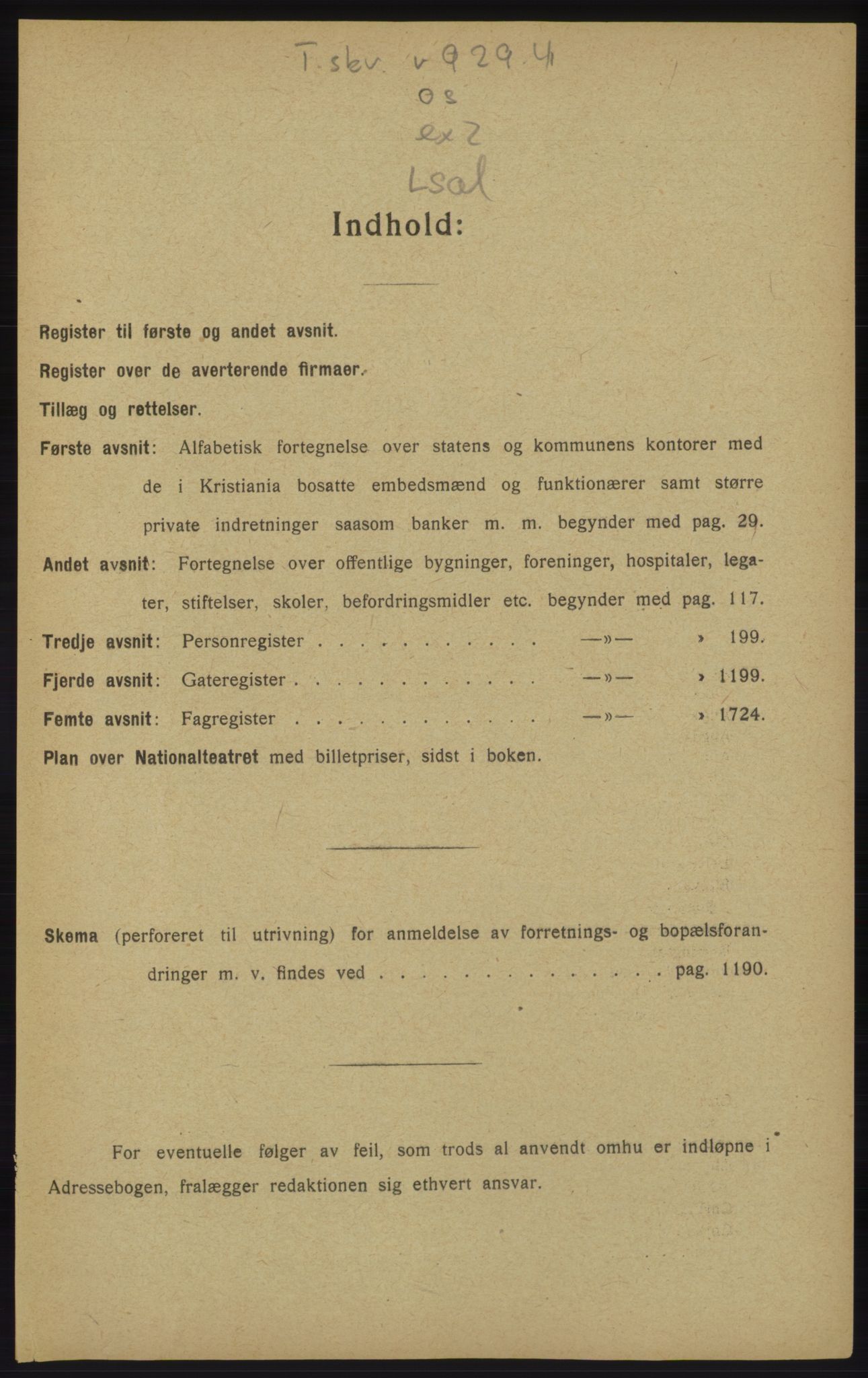 Kristiania/Oslo adressebok, PUBL/-, 1913, p. 17