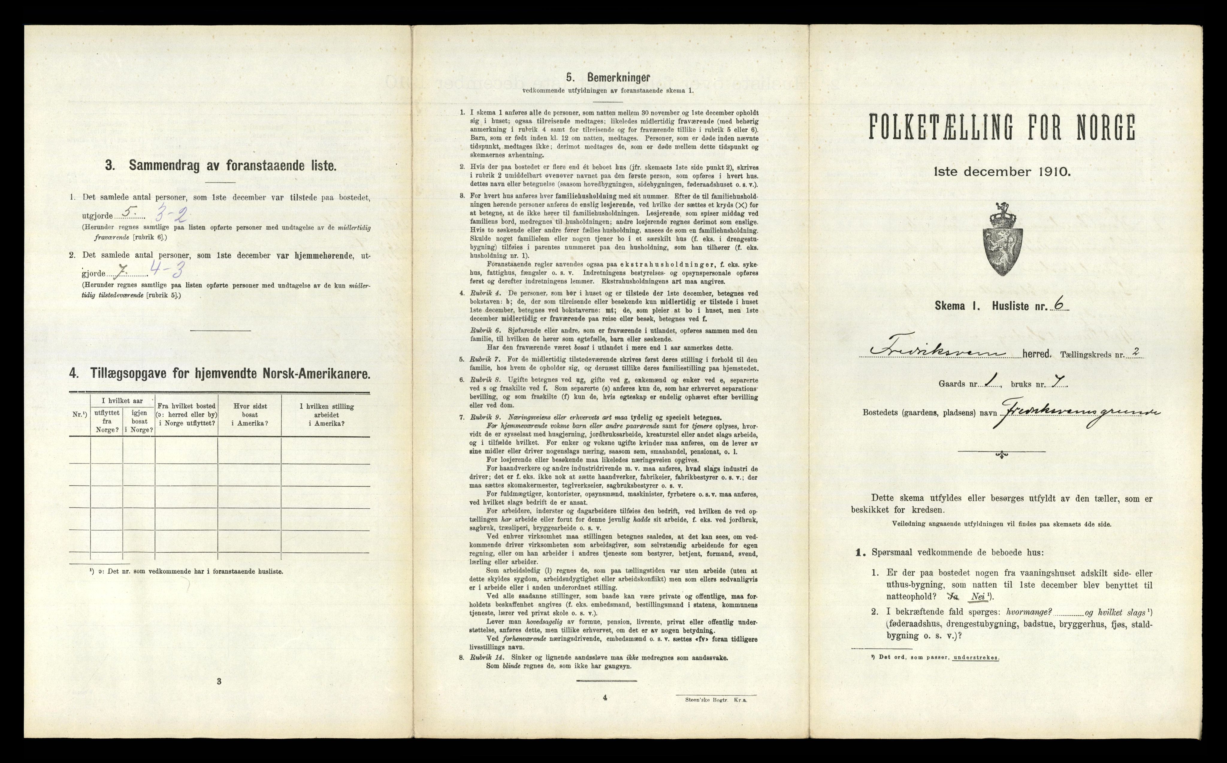 RA, 1910 census for Fredriksvern, 1910, p. 148