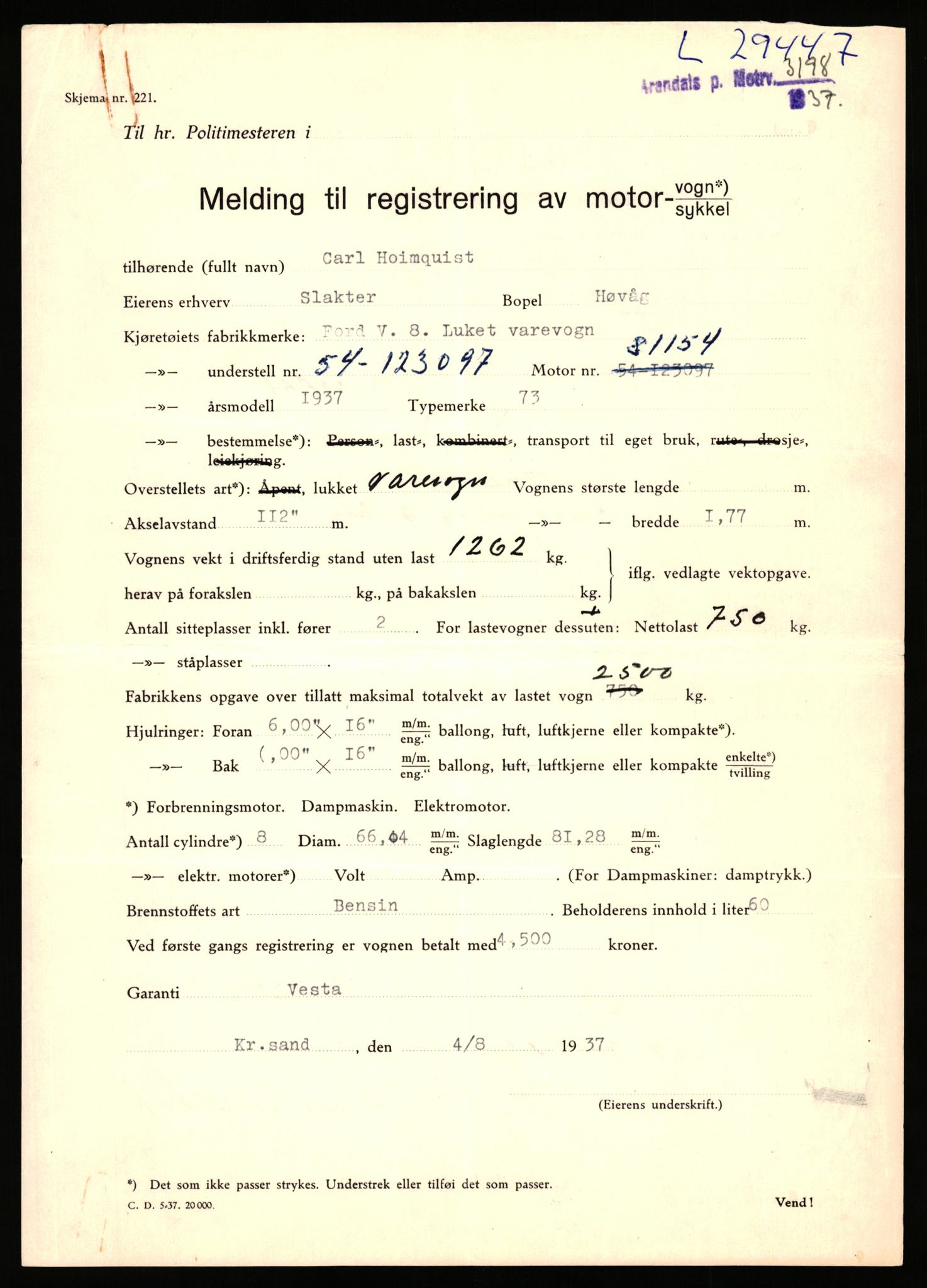 Stavanger trafikkstasjon, AV/SAST-A-101942/0/F/L0048: L-29100 - L-29899, 1930-1971, p. 939