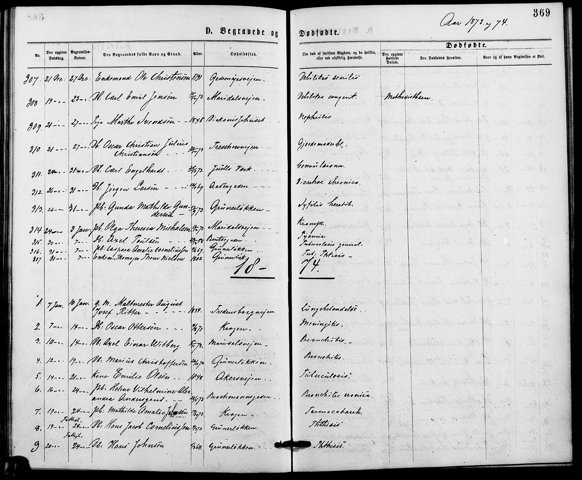 Gamle Aker prestekontor Kirkebøker, AV/SAO-A-10617a/G/L0003: Parish register (copy) no. 3, 1869-1874, p. 369