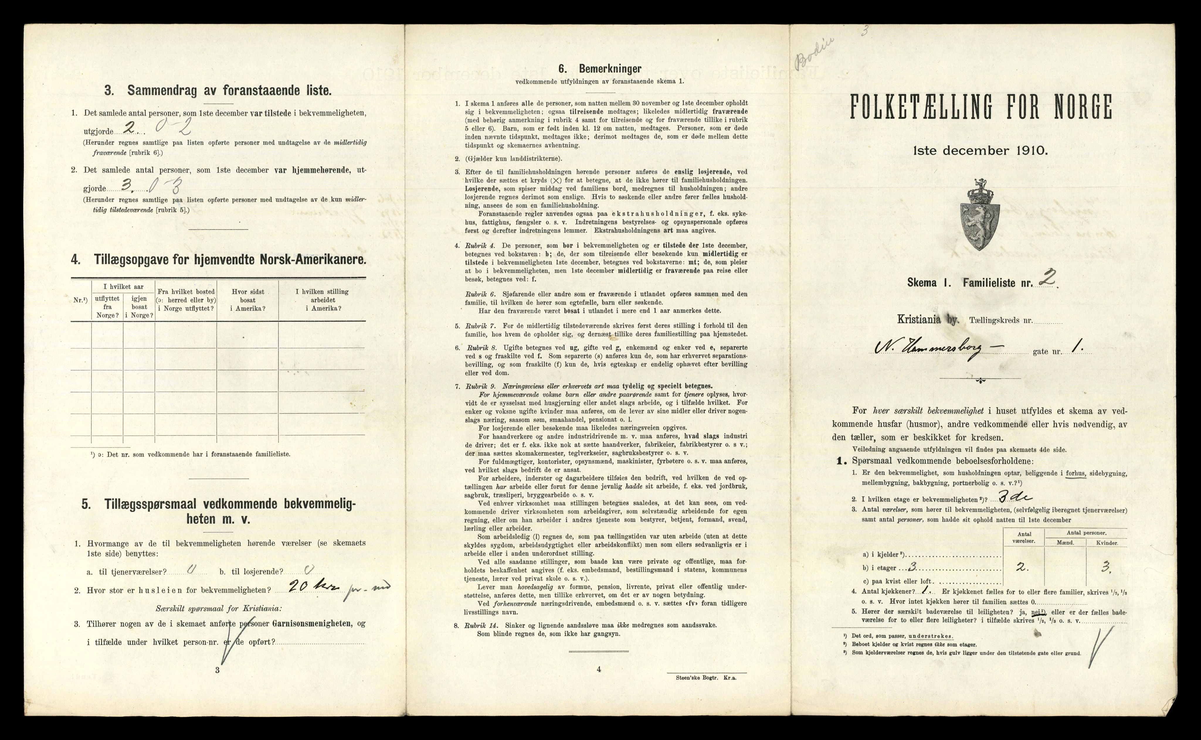 RA, 1910 census for Kristiania, 1910, p. 67413