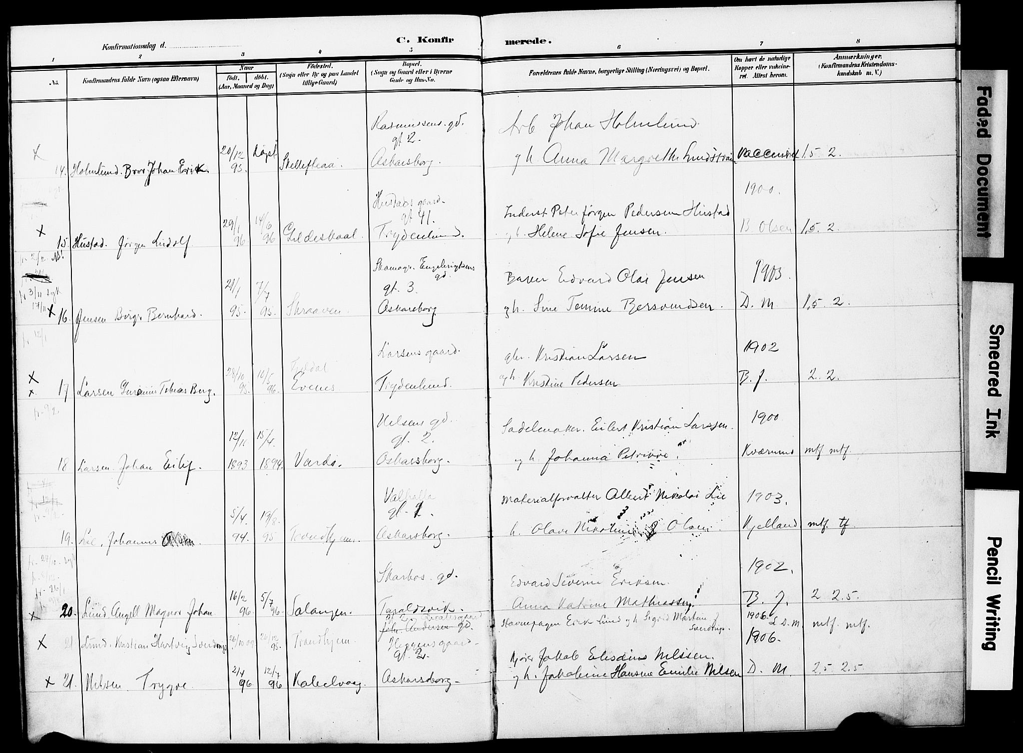 Ministerialprotokoller, klokkerbøker og fødselsregistre - Nordland, AV/SAT-A-1459/871/L0987: Parish register (official) no. 871A03, 1909-1914