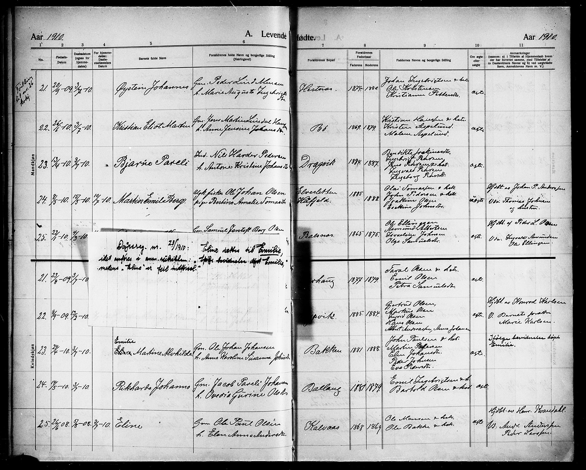 Ministerialprotokoller, klokkerbøker og fødselsregistre - Nordland, AV/SAT-A-1459/863/L0916: Parish register (copy) no. 863C06, 1907-1921