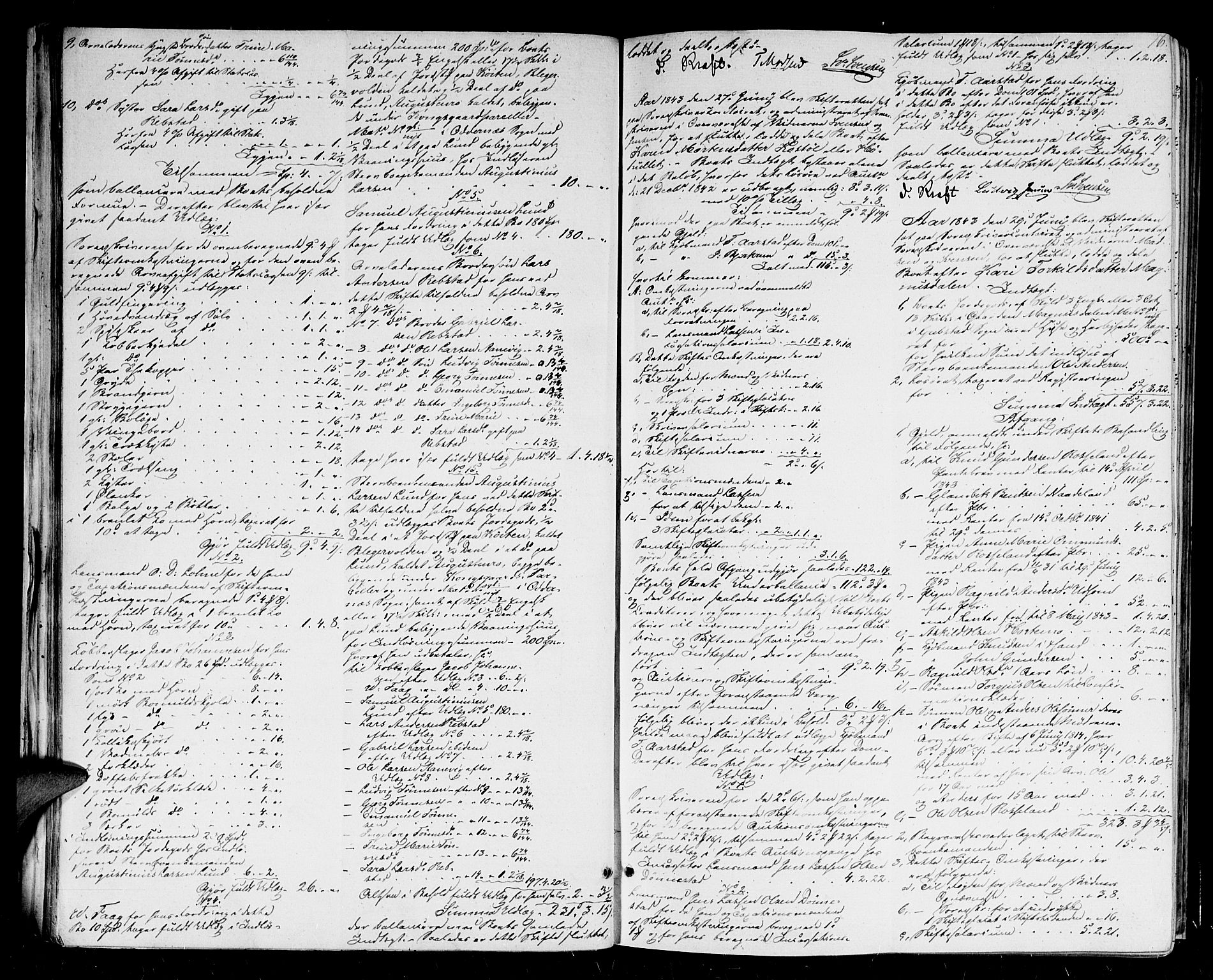 Mandal sorenskriveri, AV/SAK-1221-0005/001/H/Hc/L0093: Skifteutlodningsprotokoll nr 2 med register, 1843-1852, p. 15b-16a