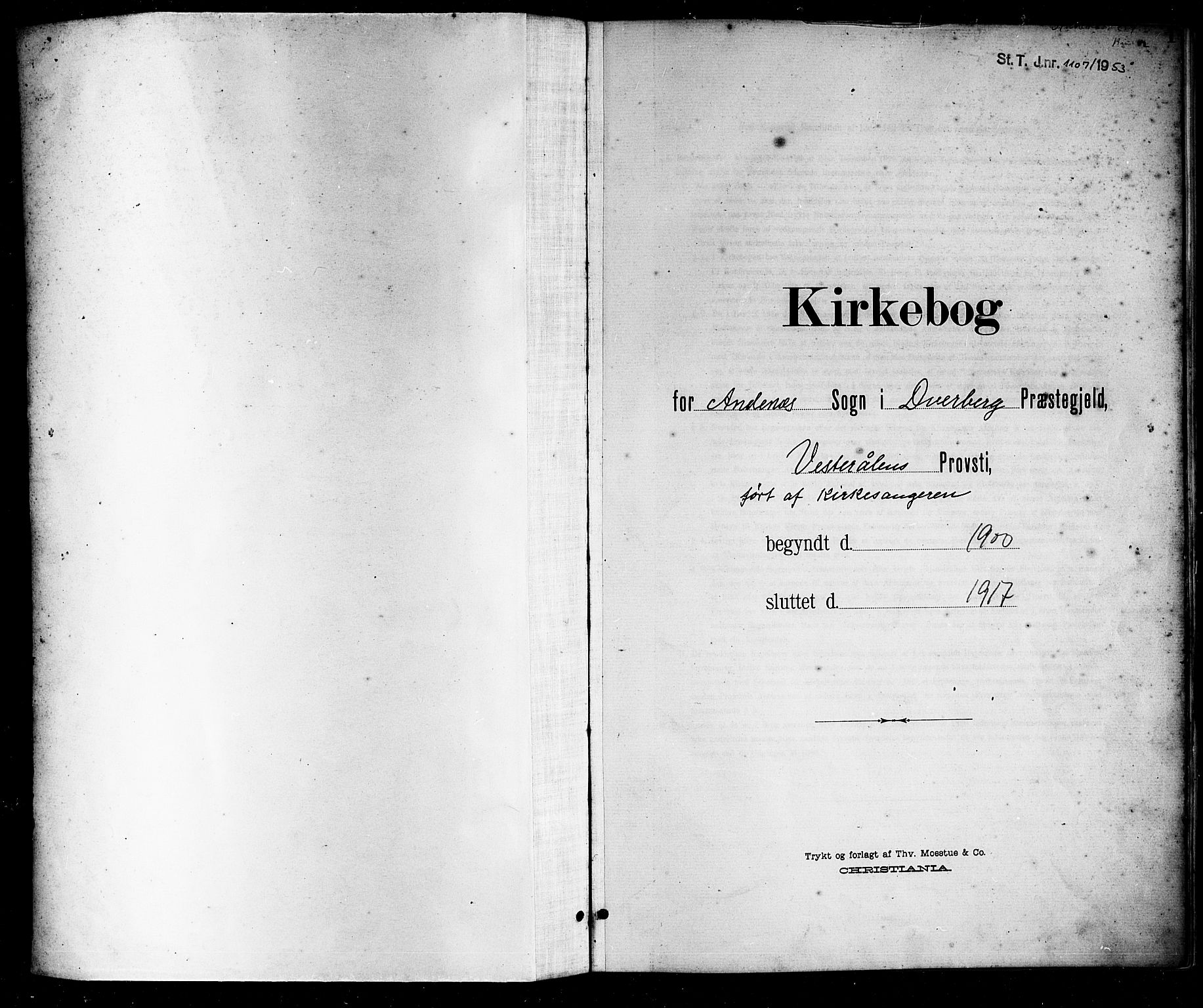 Ministerialprotokoller, klokkerbøker og fødselsregistre - Nordland, AV/SAT-A-1459/899/L1449: Parish register (copy) no. 899C04, 1900-1918, p. 1