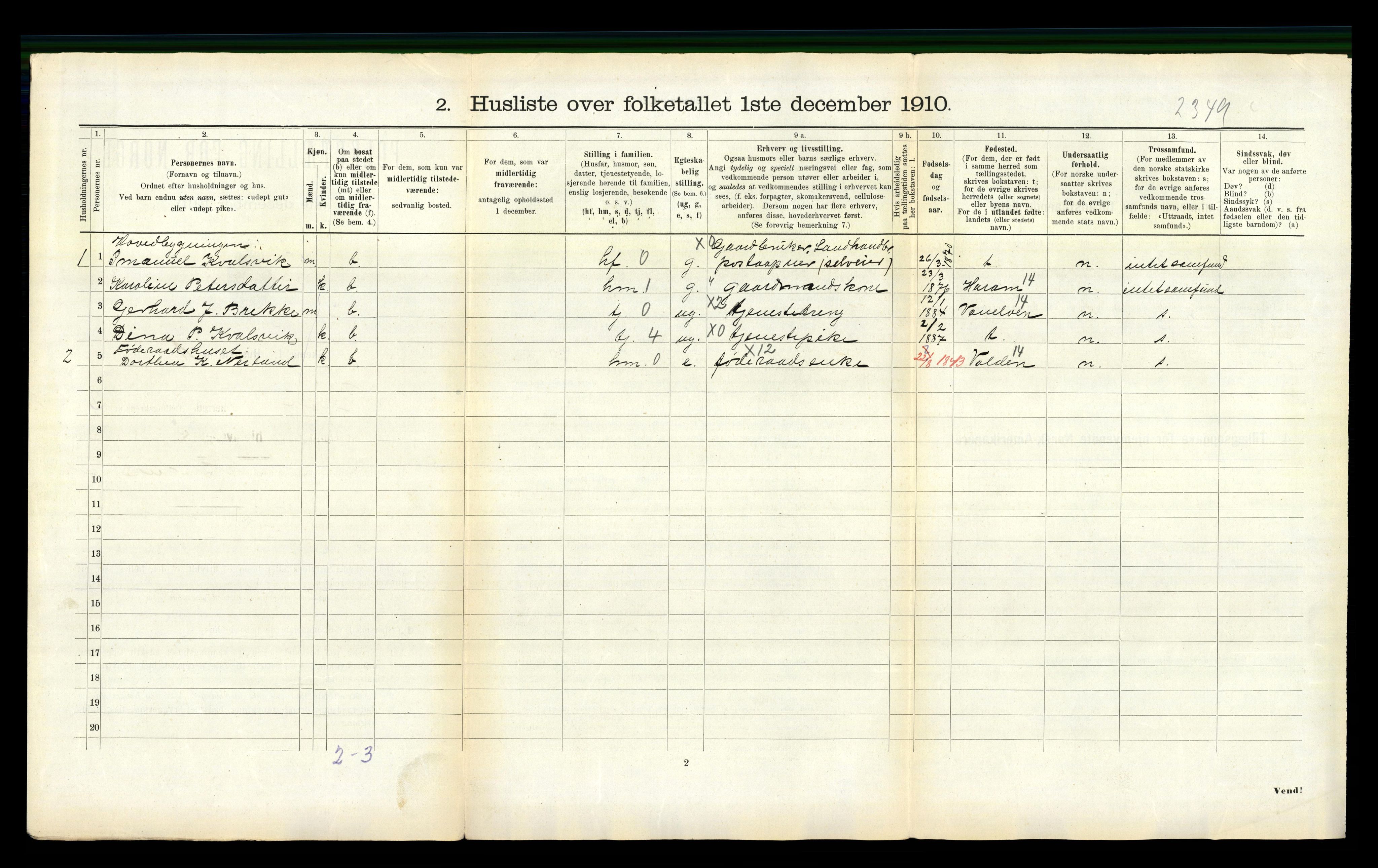 RA, 1910 census for Herøy, 1910, p. 149