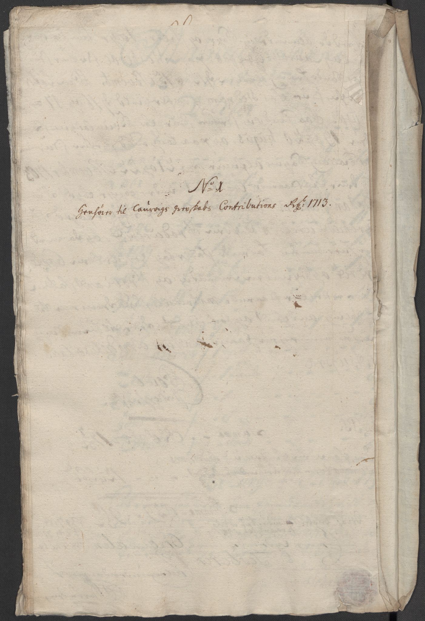 Rentekammeret inntil 1814, Reviderte regnskaper, Fogderegnskap, RA/EA-4092/R33/L1985: Fogderegnskap Larvik grevskap, 1713, p. 45