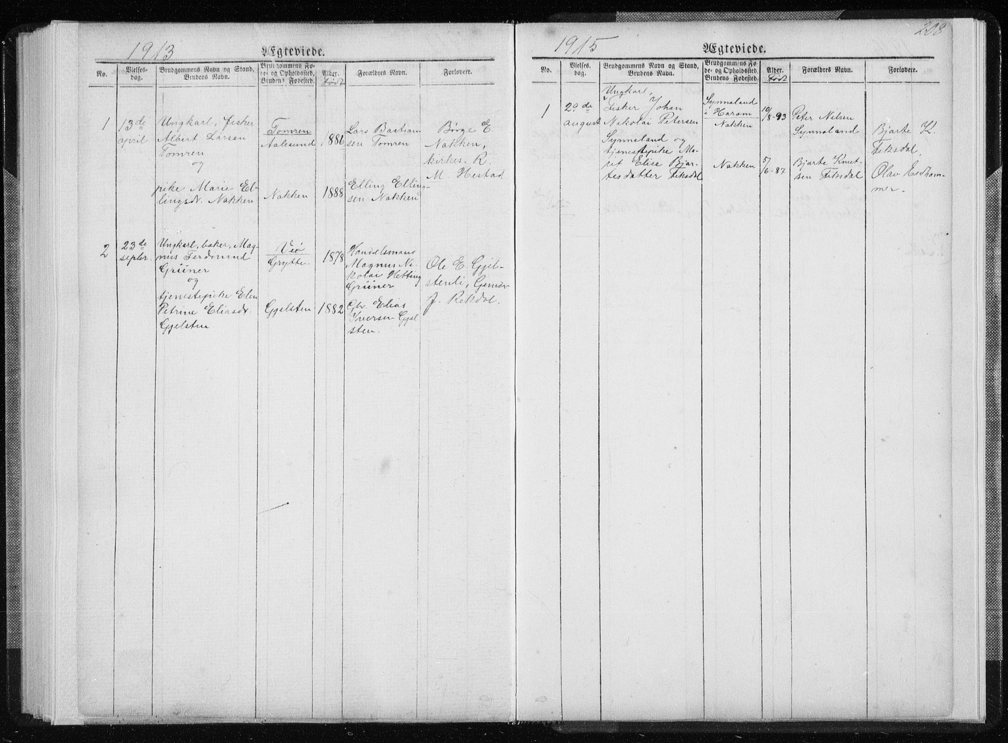 Ministerialprotokoller, klokkerbøker og fødselsregistre - Møre og Romsdal, SAT/A-1454/540/L0541: Parish register (copy) no. 540C01, 1867-1920, p. 208