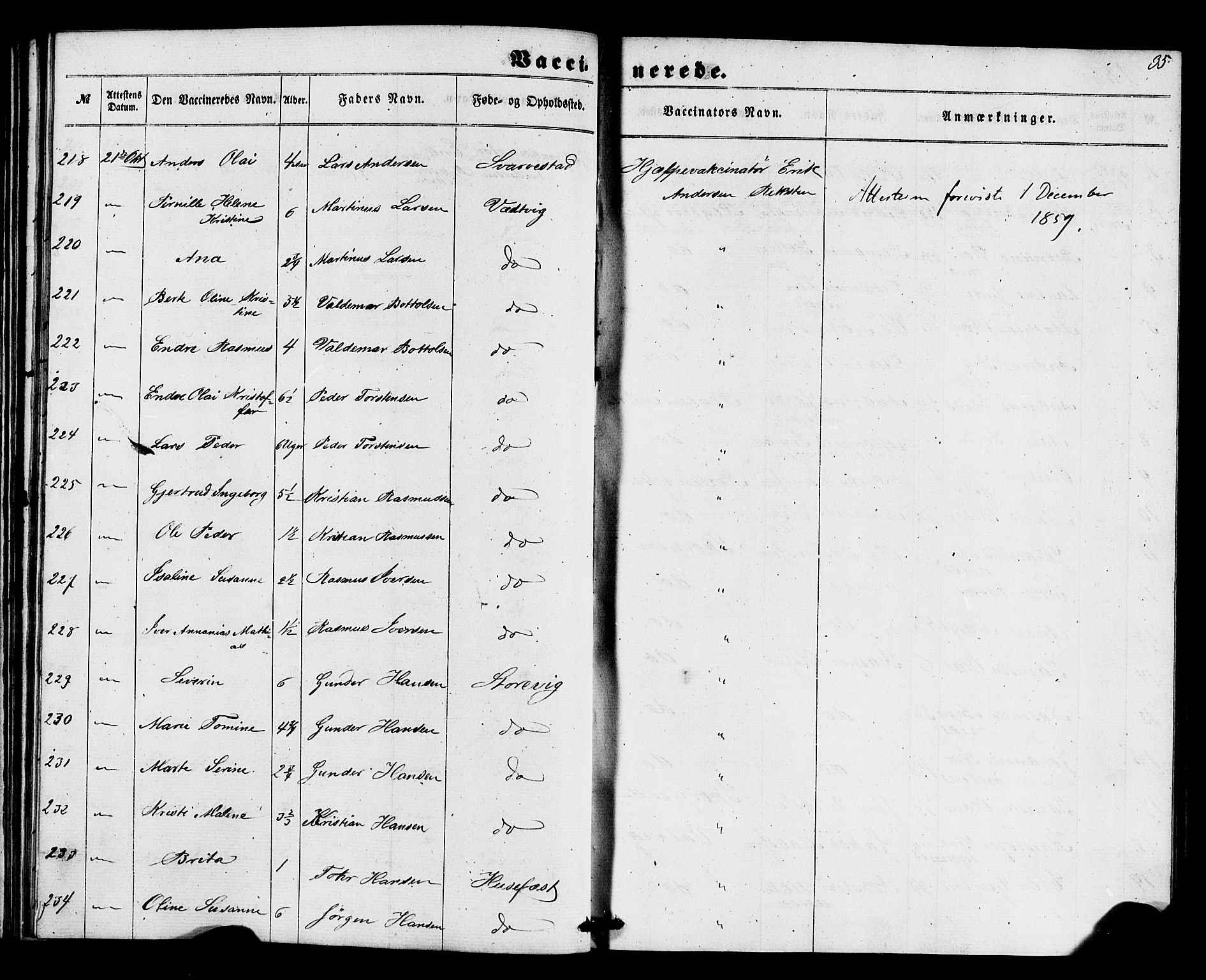 Kinn sokneprestembete, SAB/A-80801/H/Haa/Haaa/L0017: Parish register (official) no. A 17, 1858-1867, p. 35