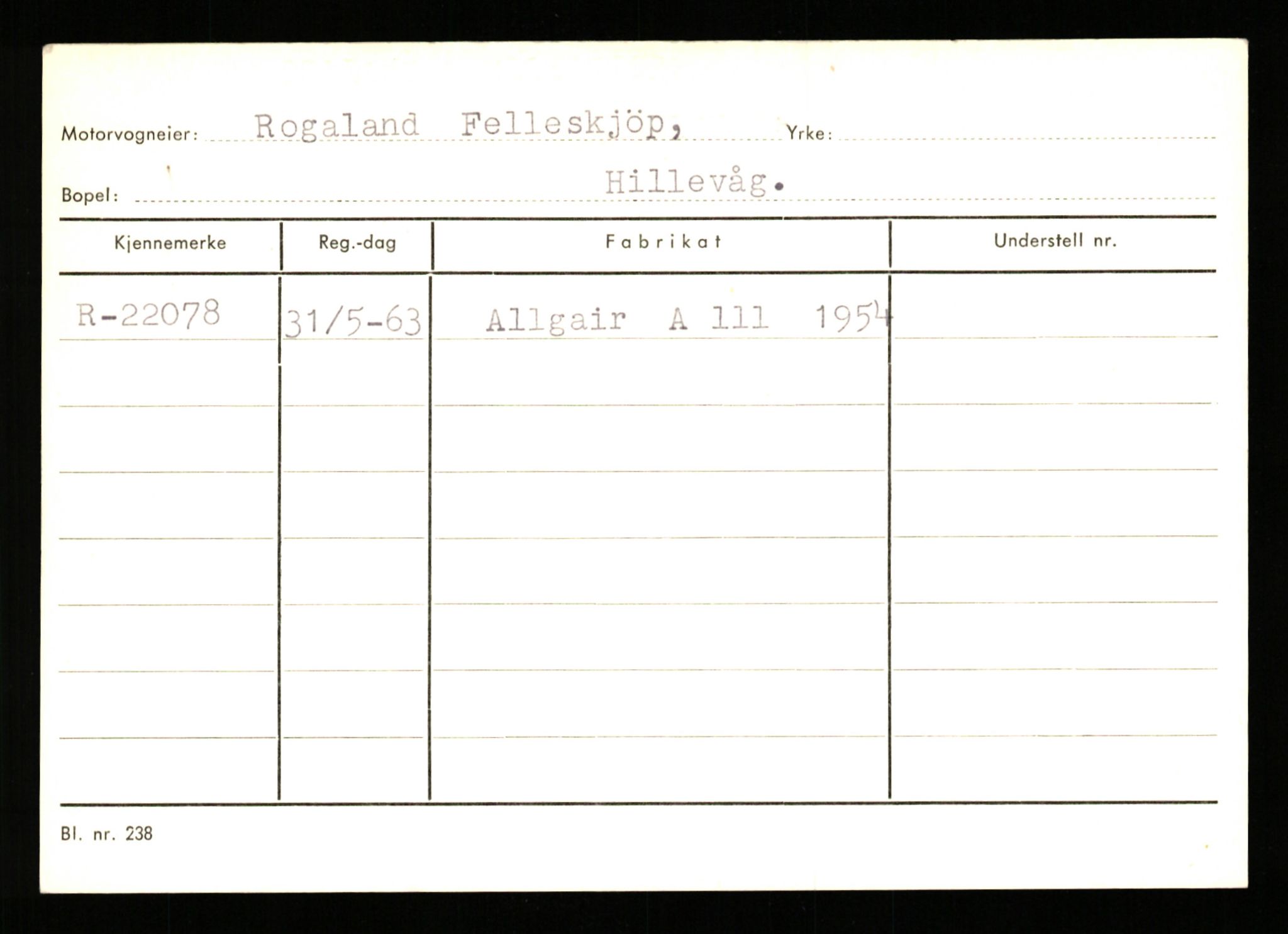 Stavanger trafikkstasjon, AV/SAST-A-101942/0/G/L0004: Registreringsnummer: 15497 - 22957, 1930-1971, p. 2889