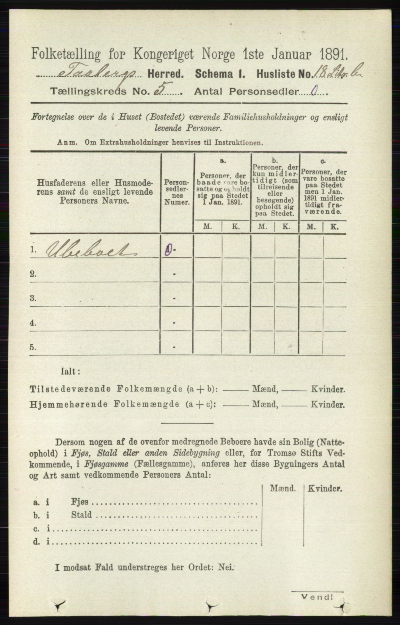 RA, 1891 census for 0524 Fåberg, 1891, p. 1570