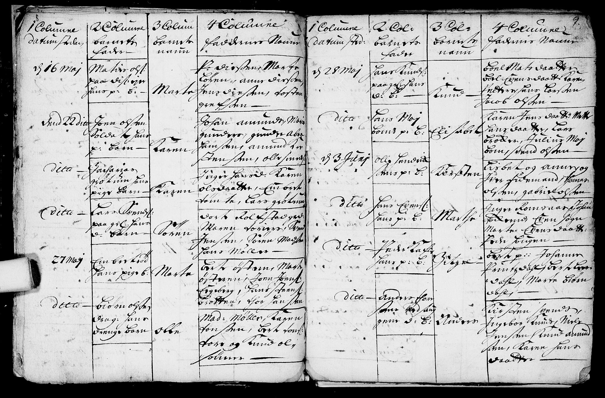 Aker prestekontor kirkebøker, AV/SAO-A-10861/F/L0002: Parish register (official) no. 2, 1714-1720, p. 8-9