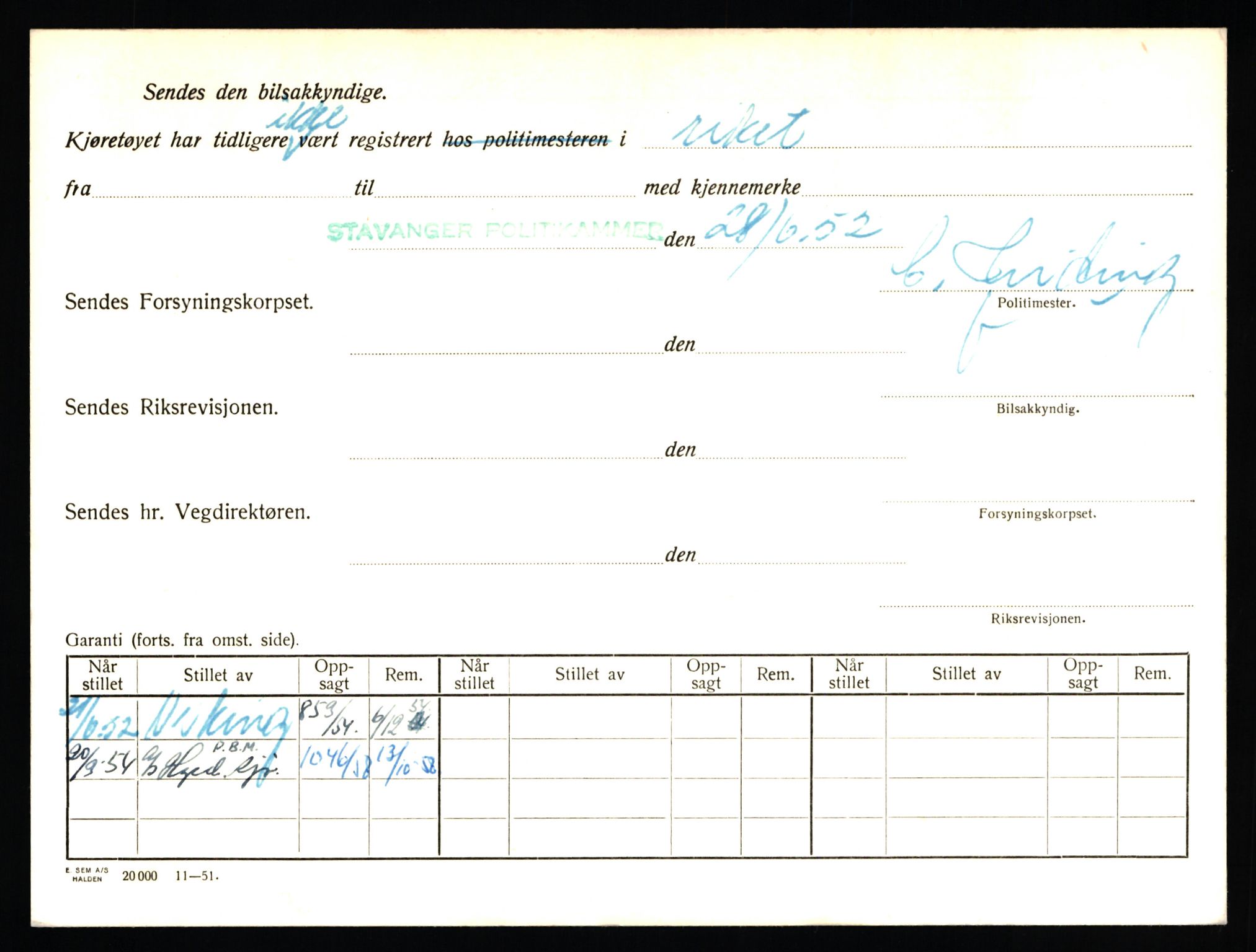 Stavanger trafikkstasjon, AV/SAST-A-101942/0/F/L0005: L-1350 - L-1699, 1930-1971, p. 280