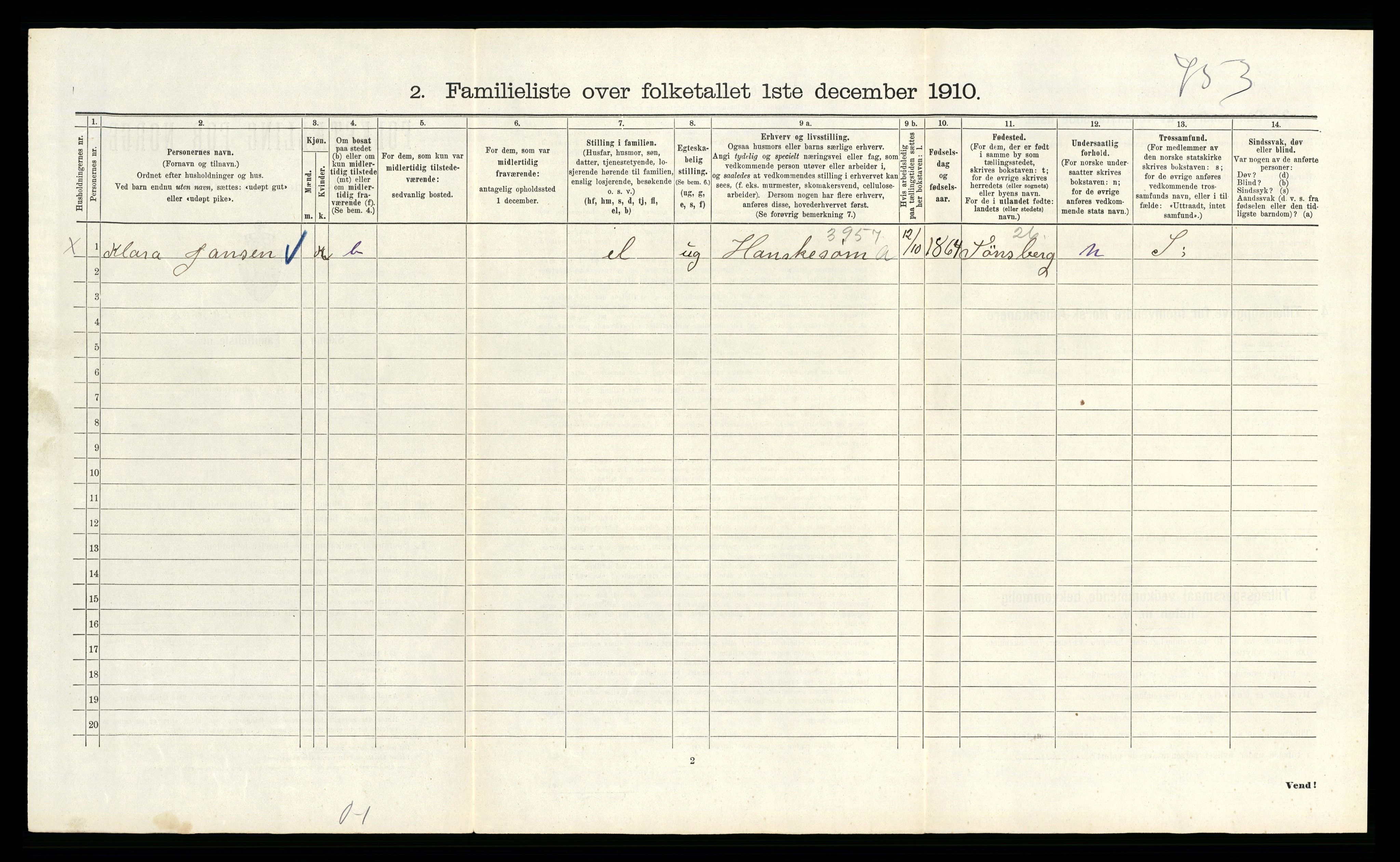 RA, 1910 census for Kristiania, 1910, p. 81566