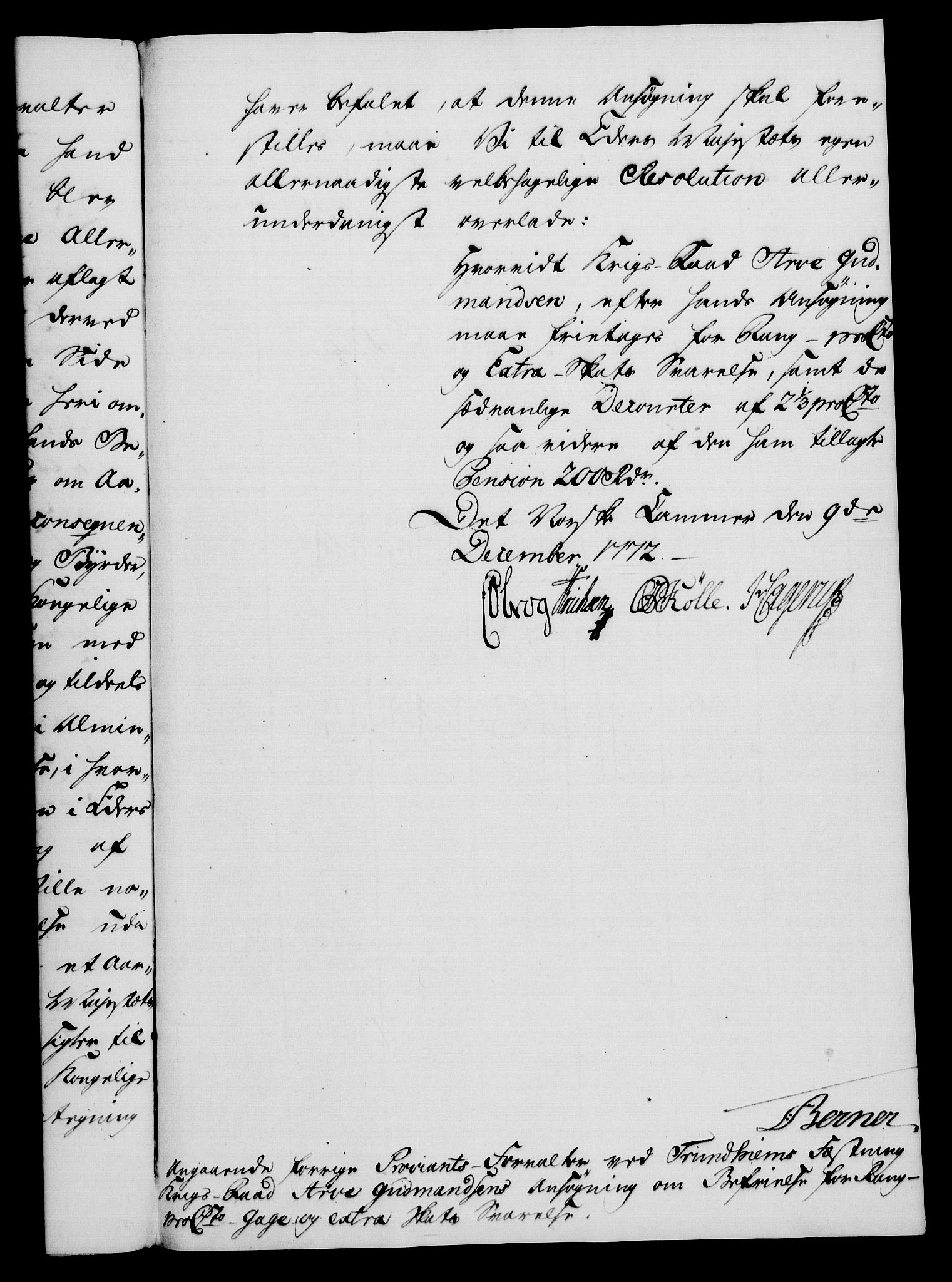 Rentekammeret, Kammerkanselliet, AV/RA-EA-3111/G/Gf/Gfa/L0054: Norsk relasjons- og resolusjonsprotokoll (merket RK 52.54), 1771-1772, p. 821
