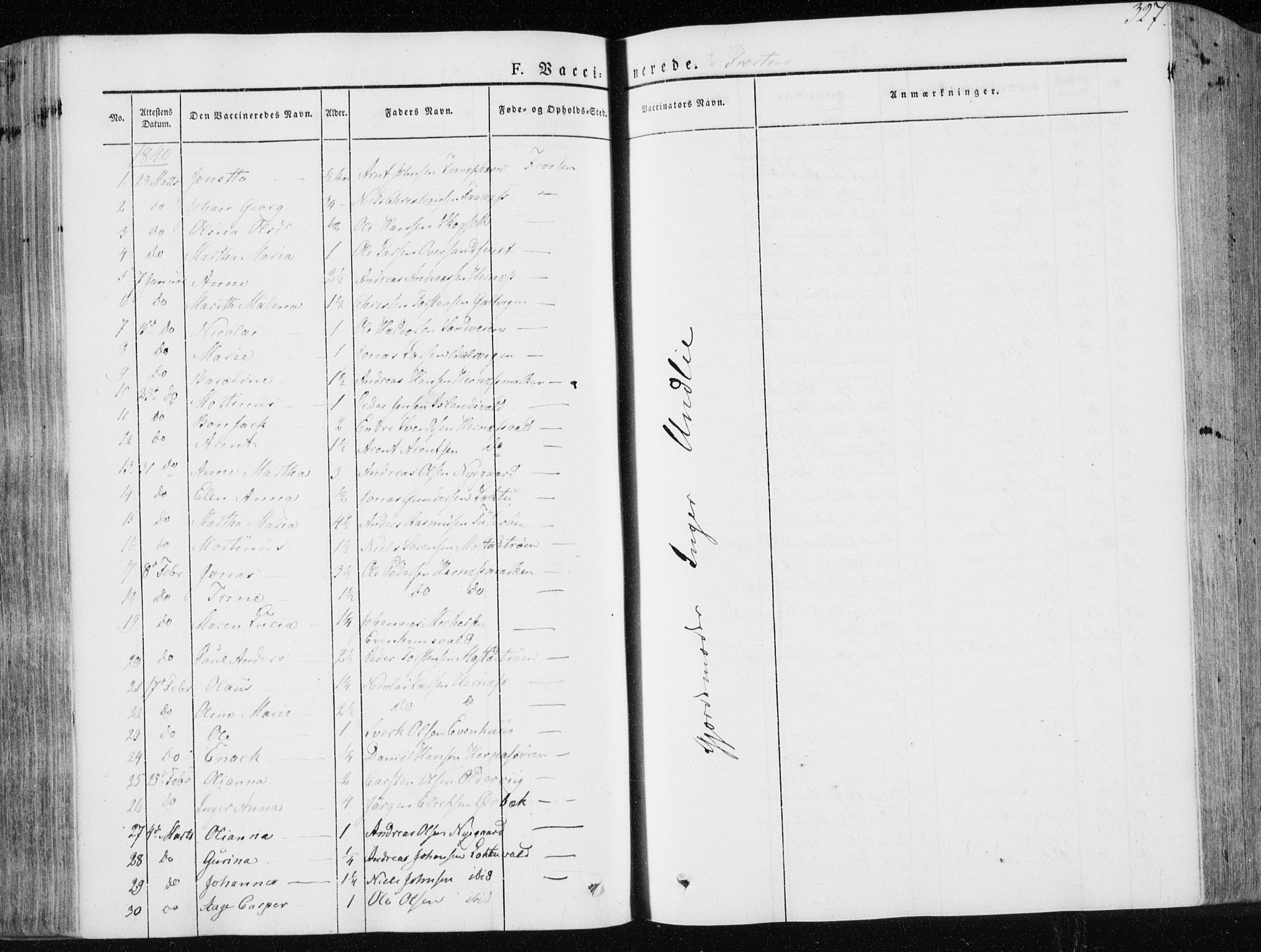 Ministerialprotokoller, klokkerbøker og fødselsregistre - Nord-Trøndelag, SAT/A-1458/713/L0115: Parish register (official) no. 713A06, 1838-1851, p. 327