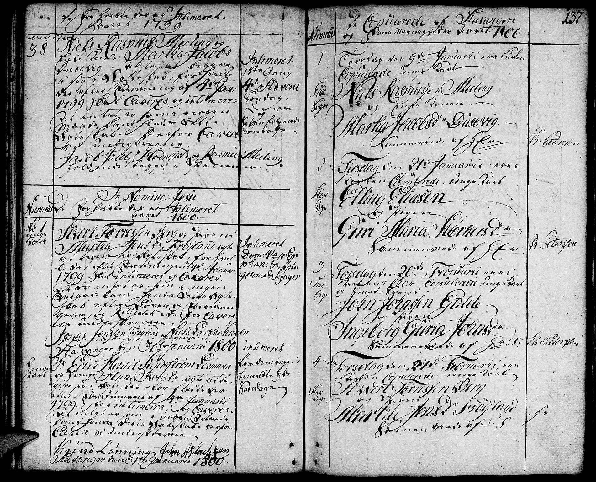 Domkirken sokneprestkontor, SAST/A-101812/001/30/30BA/L0006: Parish register (official) no. A 6, 1783-1815, p. 137