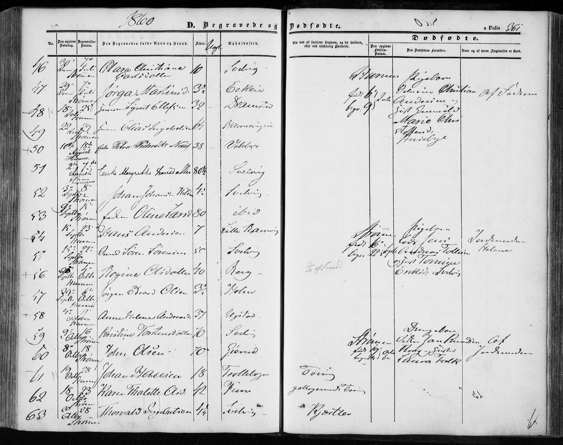 Hurum kirkebøker, SAKO/A-229/F/Fa/L0011: Parish register (official) no. 11, 1847-1860, p. 361