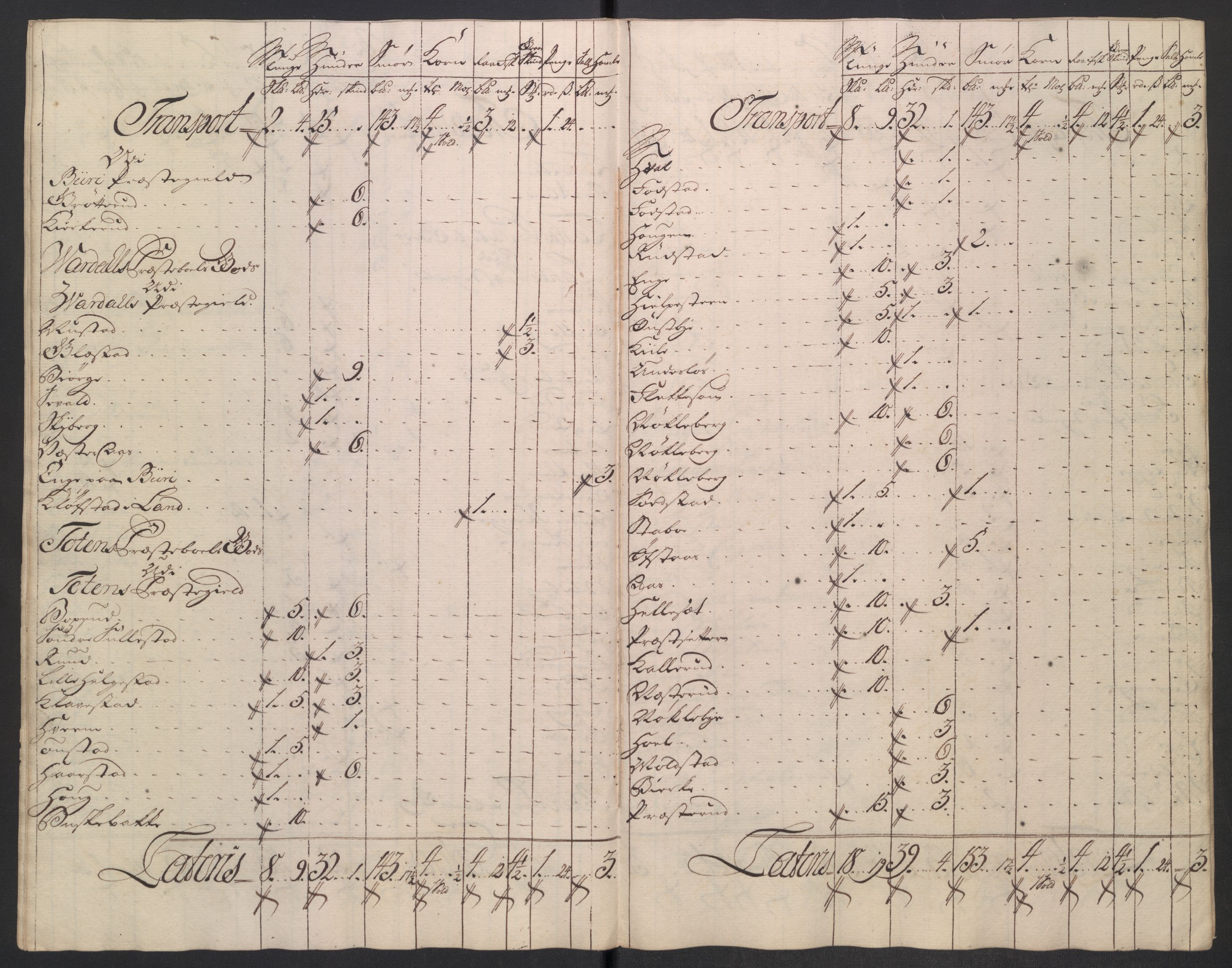 Rentekammeret inntil 1814, Reviderte regnskaper, Fogderegnskap, AV/RA-EA-4092/R18/L1345: Fogderegnskap Hadeland, Toten og Valdres, 1745-1746, p. 244