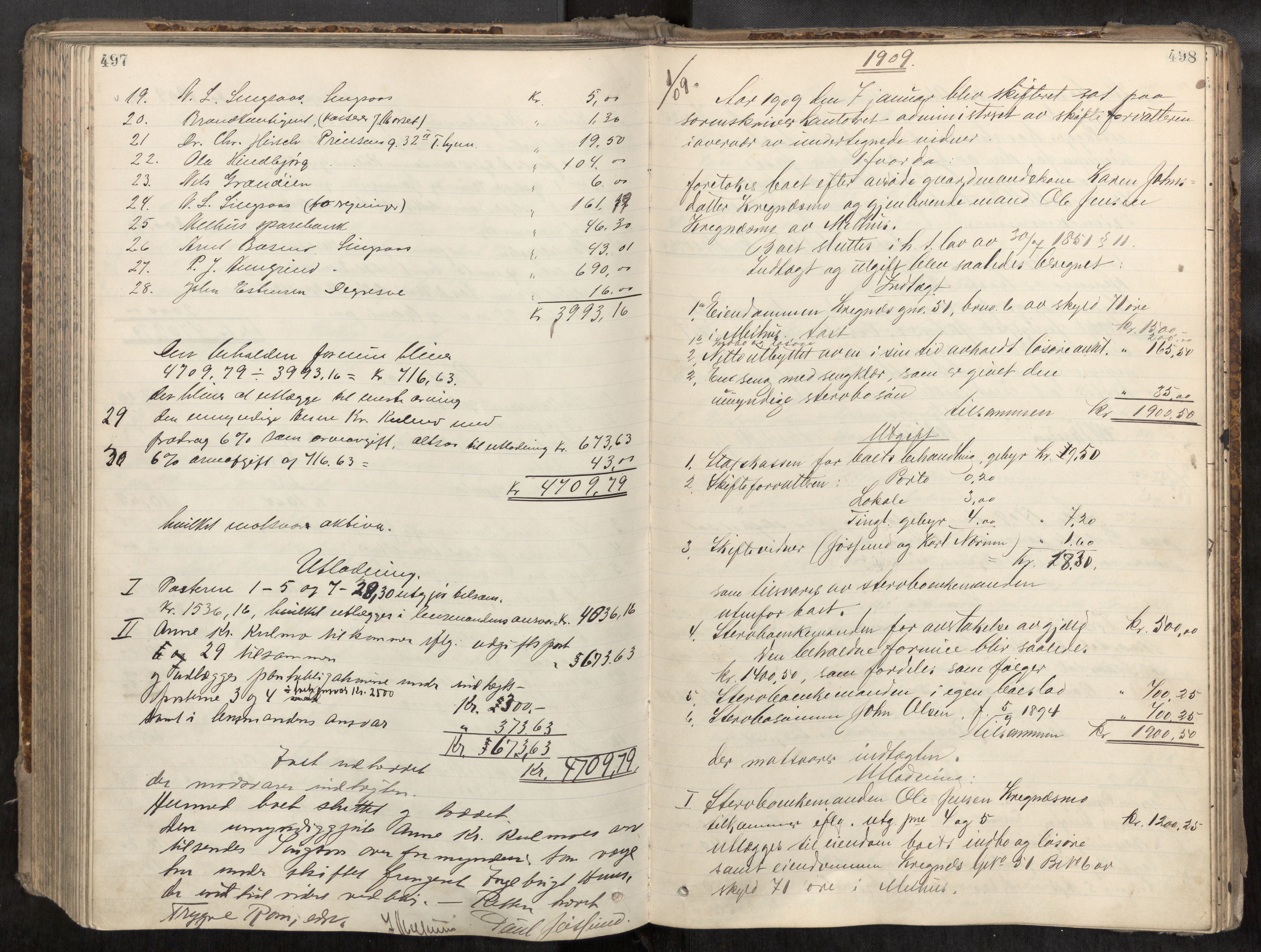 Gauldal sorenskriveri, AV/SAT-A-0014/1/3/3A/L0016: Skifteslutningsprotokoll  3, 1902-1909, p. 497-498
