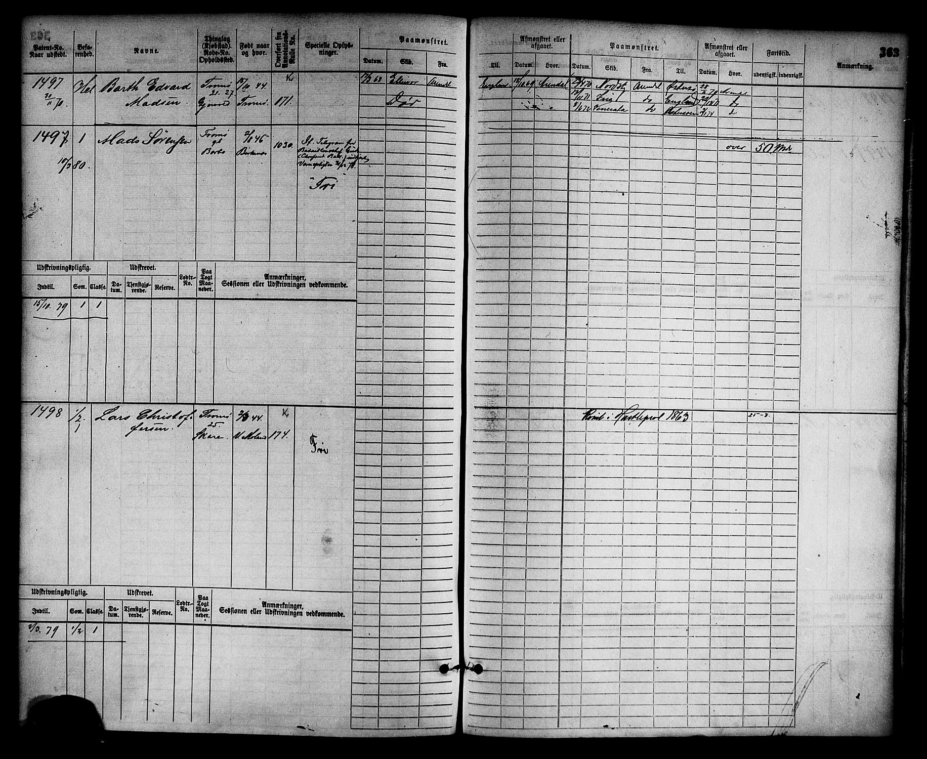 Arendal mønstringskrets, AV/SAK-2031-0012/F/Fb/L0011: Hovedrulle nr 775-1528, S-9, 1868-1885, p. 371